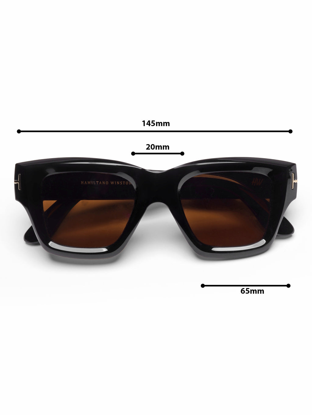 Casaro Brown Wayfarer Mens Sunglasses