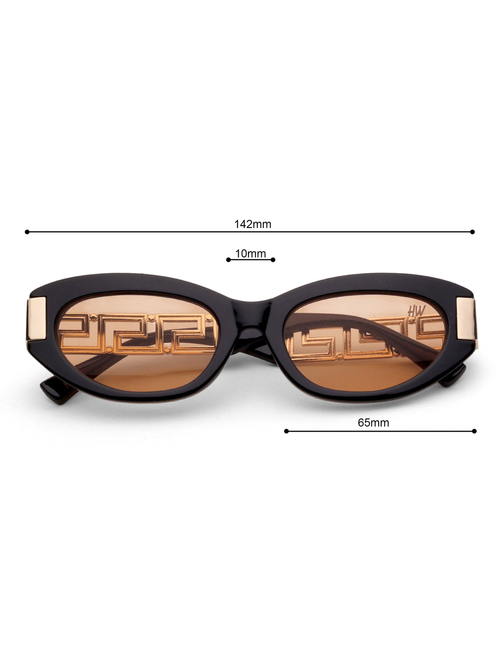 Velora Oval Peach UV Protected Womens Sunglasses