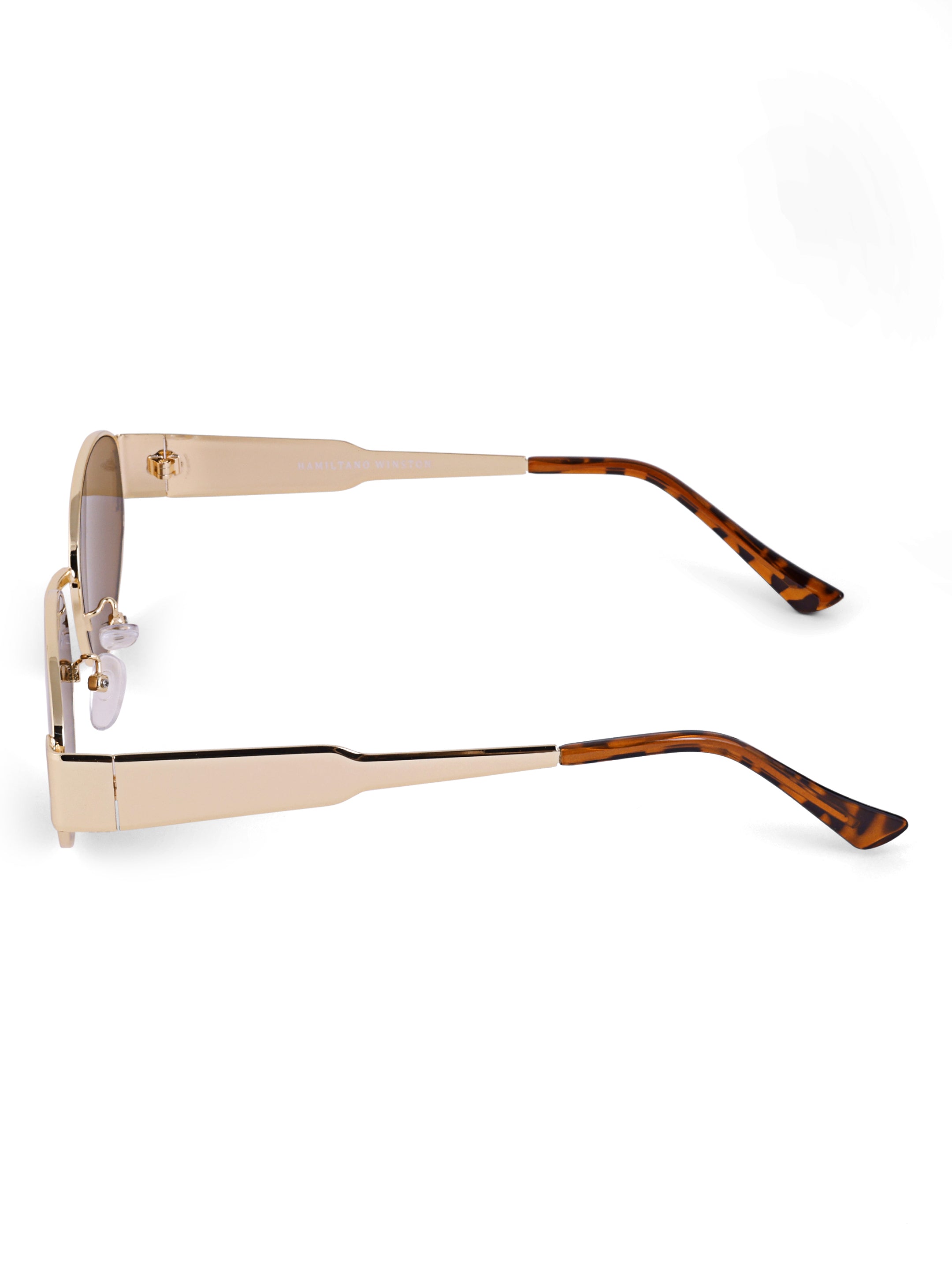 Brown Women Oval UV Protected Sunglasses