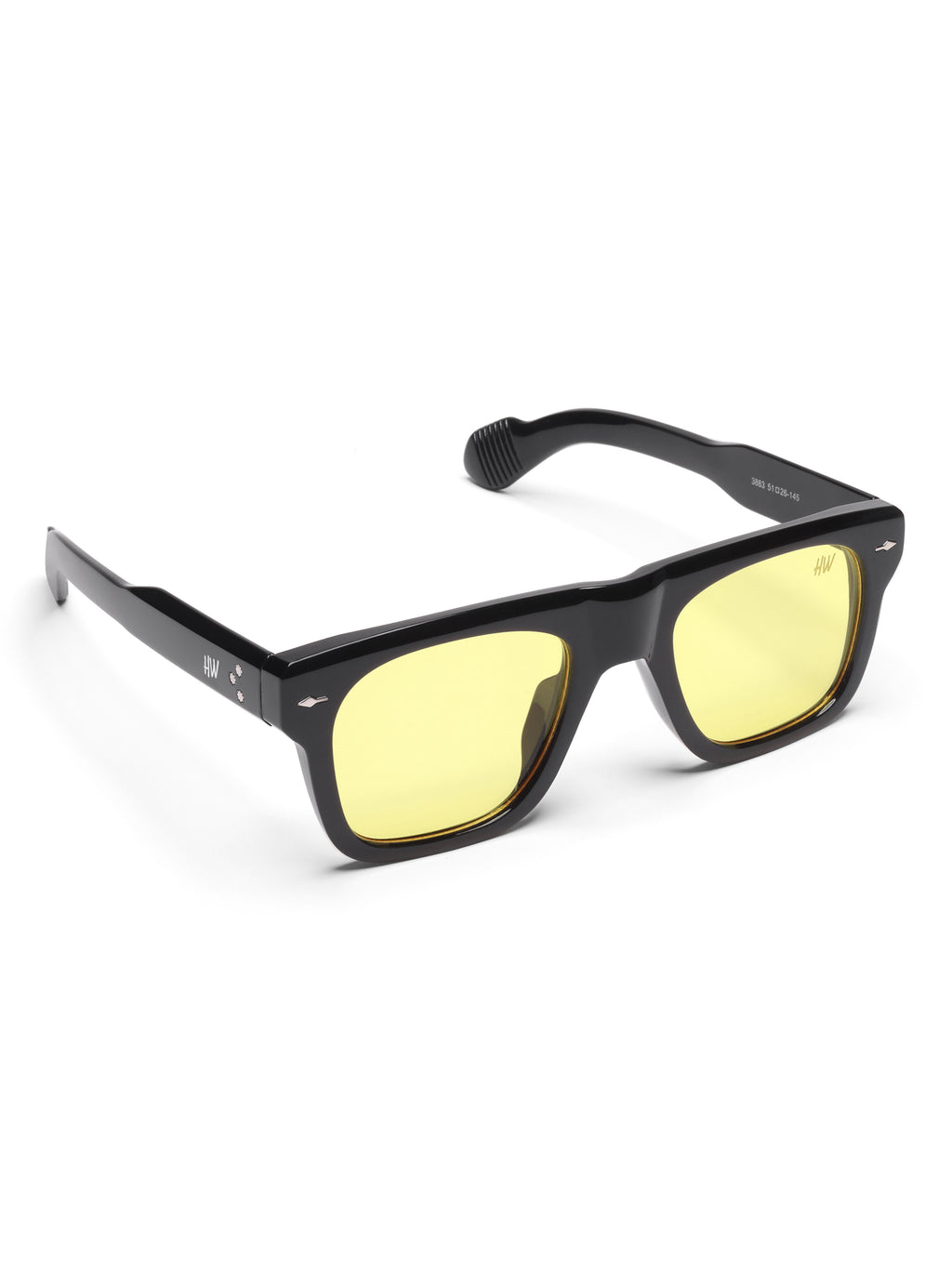 Kaelis Yellow Wayfarer Mens Sunglasses