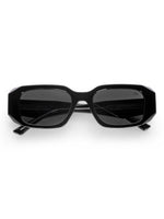 Women's Premium UV Protected Black Rectangular Sunglasses