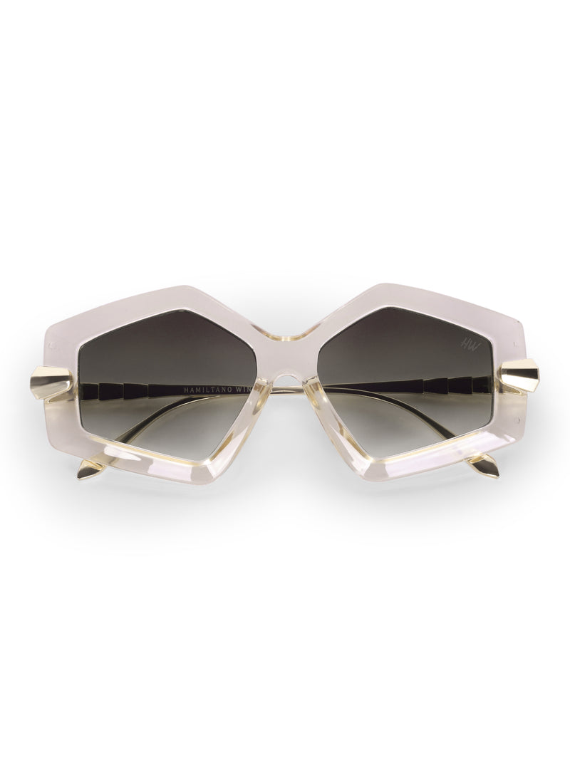 Women's Transparent Brown UV Protected Sunglasses