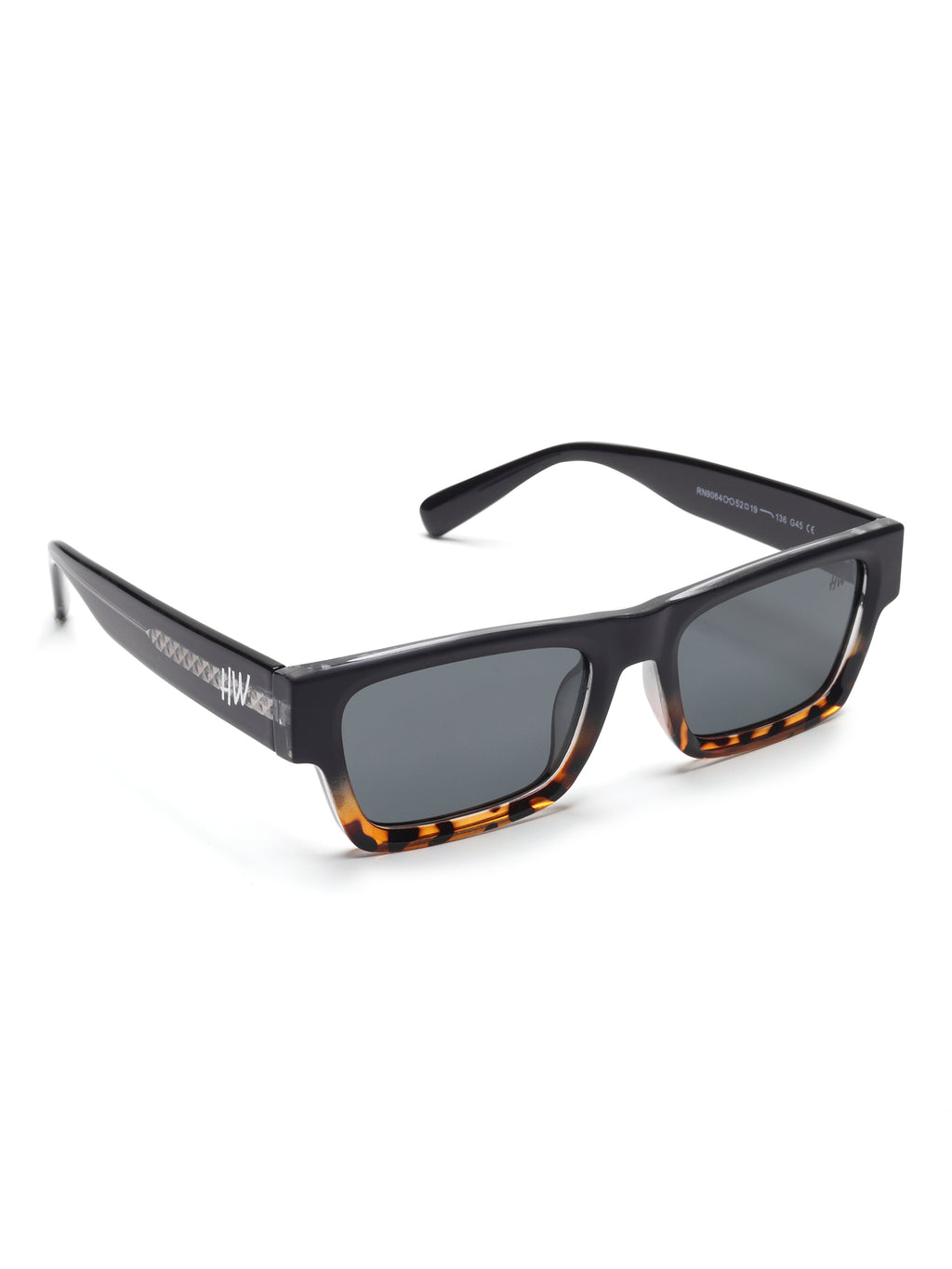 Raxon Black Wayfarer Mens Sunglasses