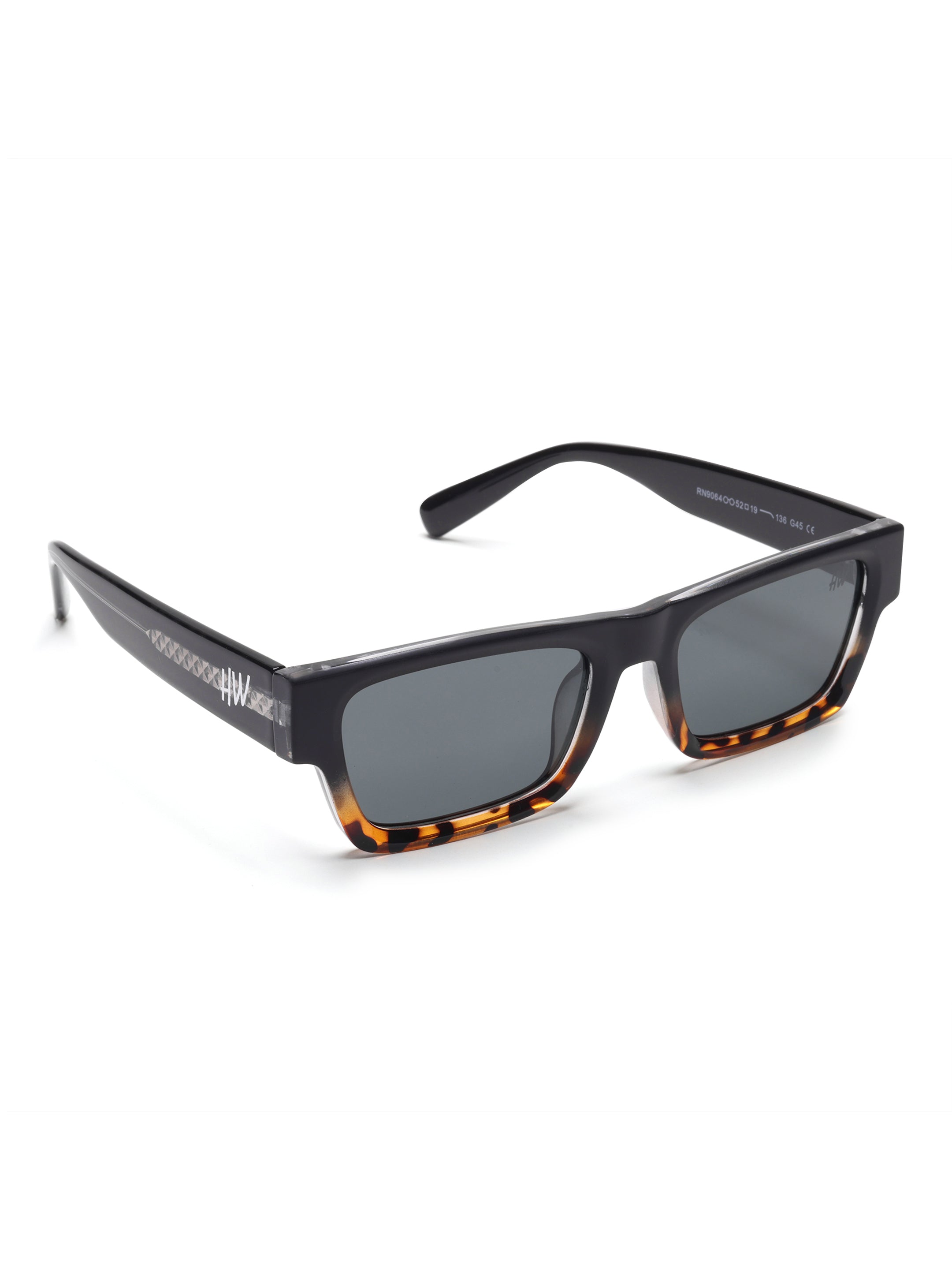 Raxon Black Wayfarer Mens Sunglasses