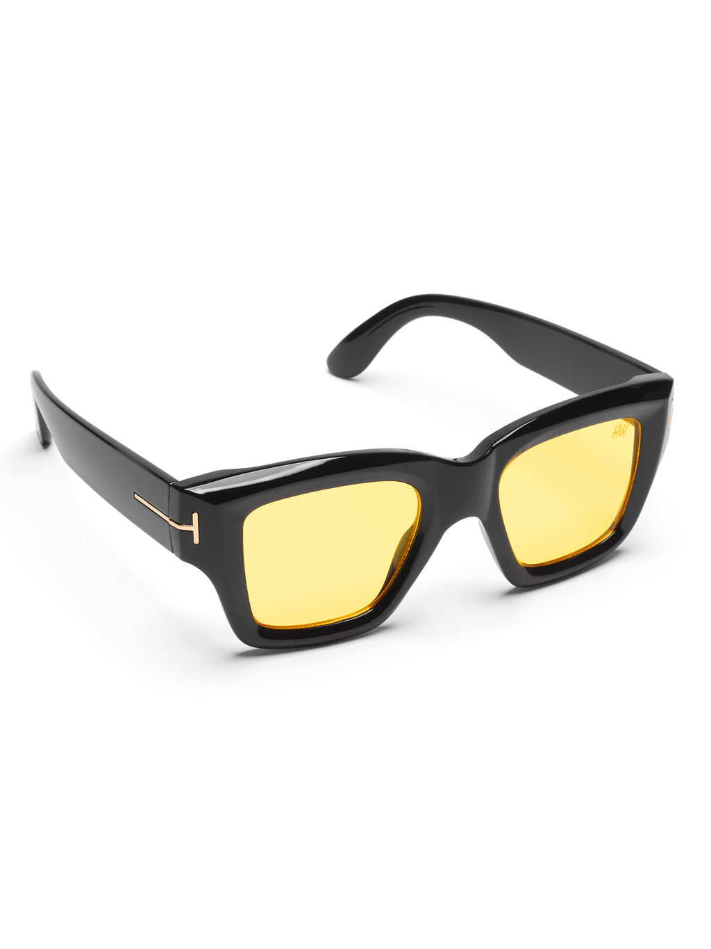 Falcon Yellow Wayfarer Mens Sunglasses