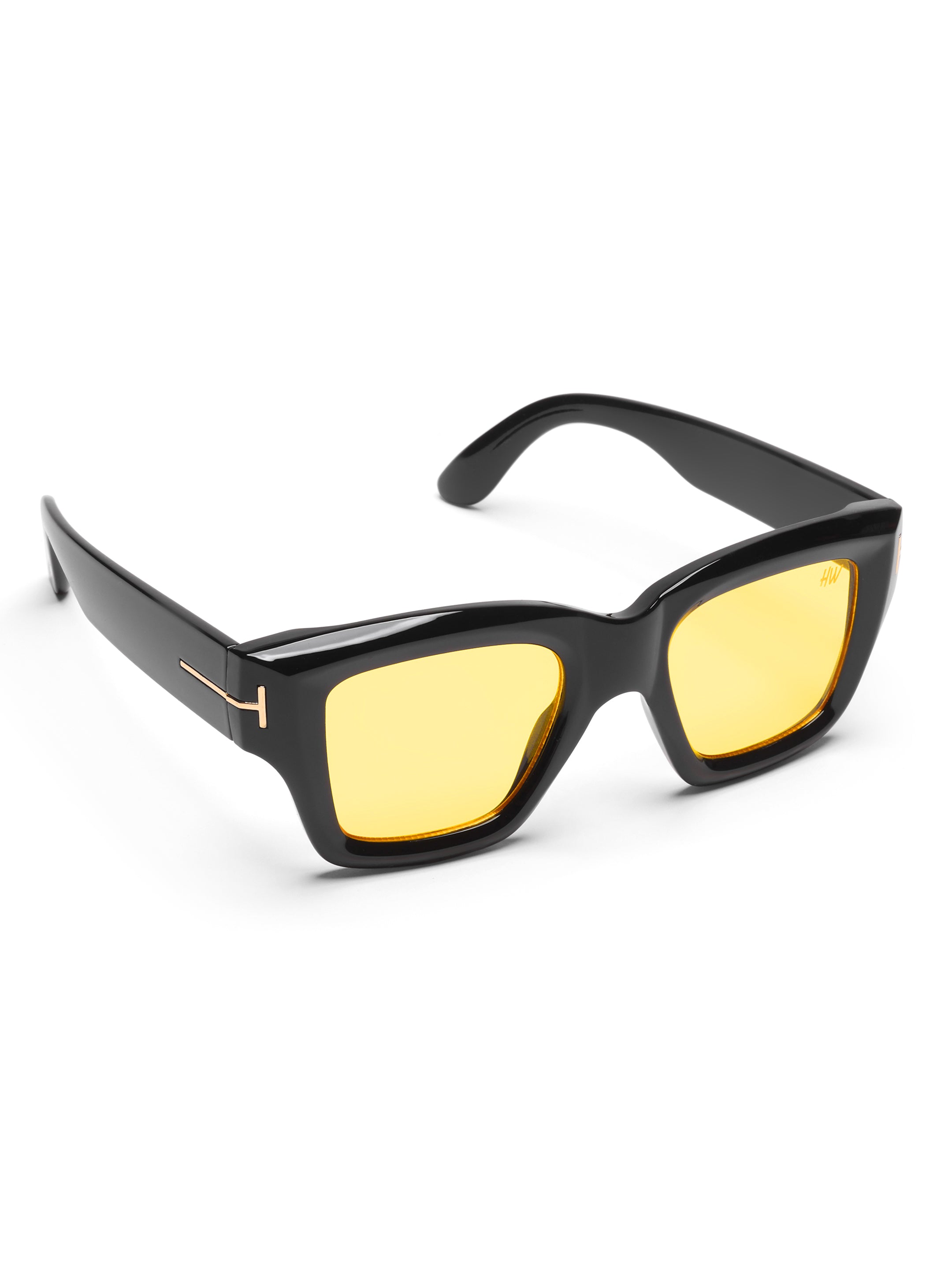 Falcon Yellow Wayfarer Mens Sunglasses