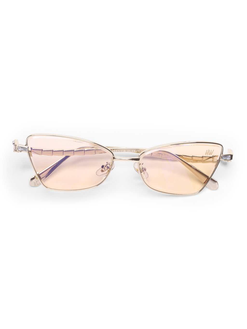 Kaia Metal Peach UV Protected Womens Sunglasses