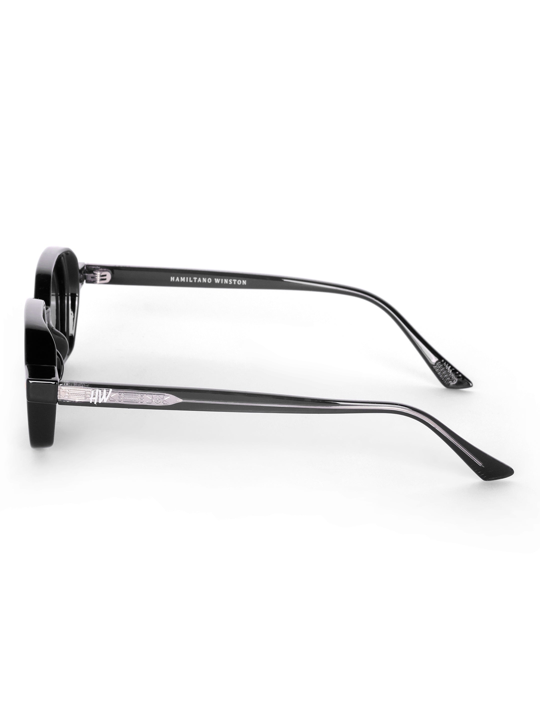 Women's Black Hexagon Premium Sunglasses
