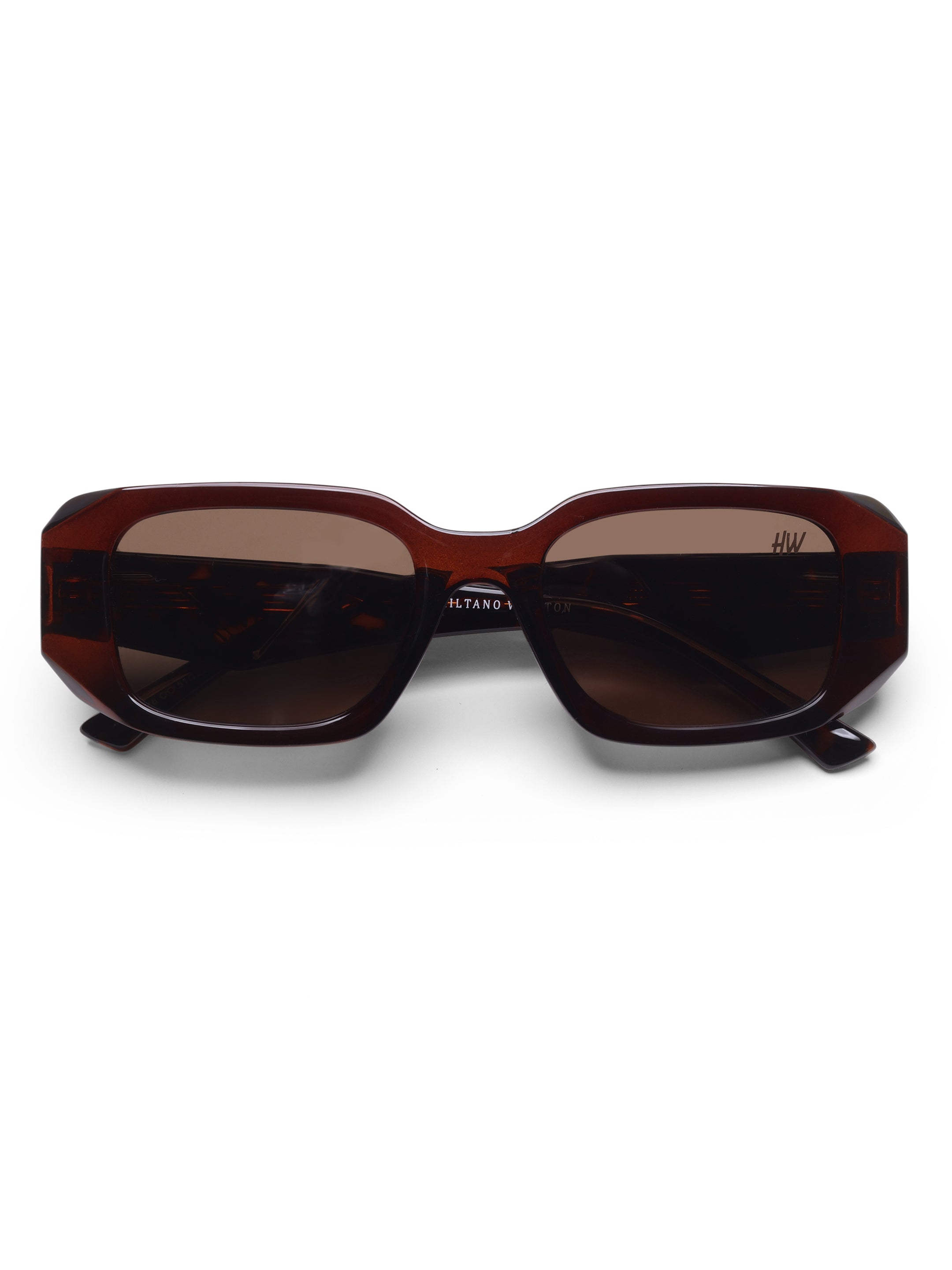 Aveline Oval Brown UV Protected Womens Sunglasses
