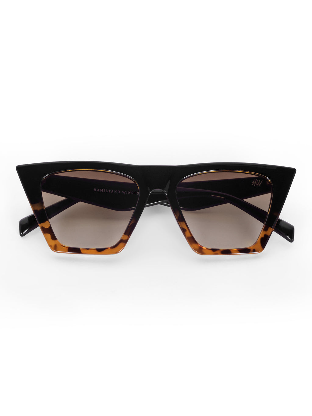 Women's Leopard Brown Cateye UV Protected Oversized Sunglasses