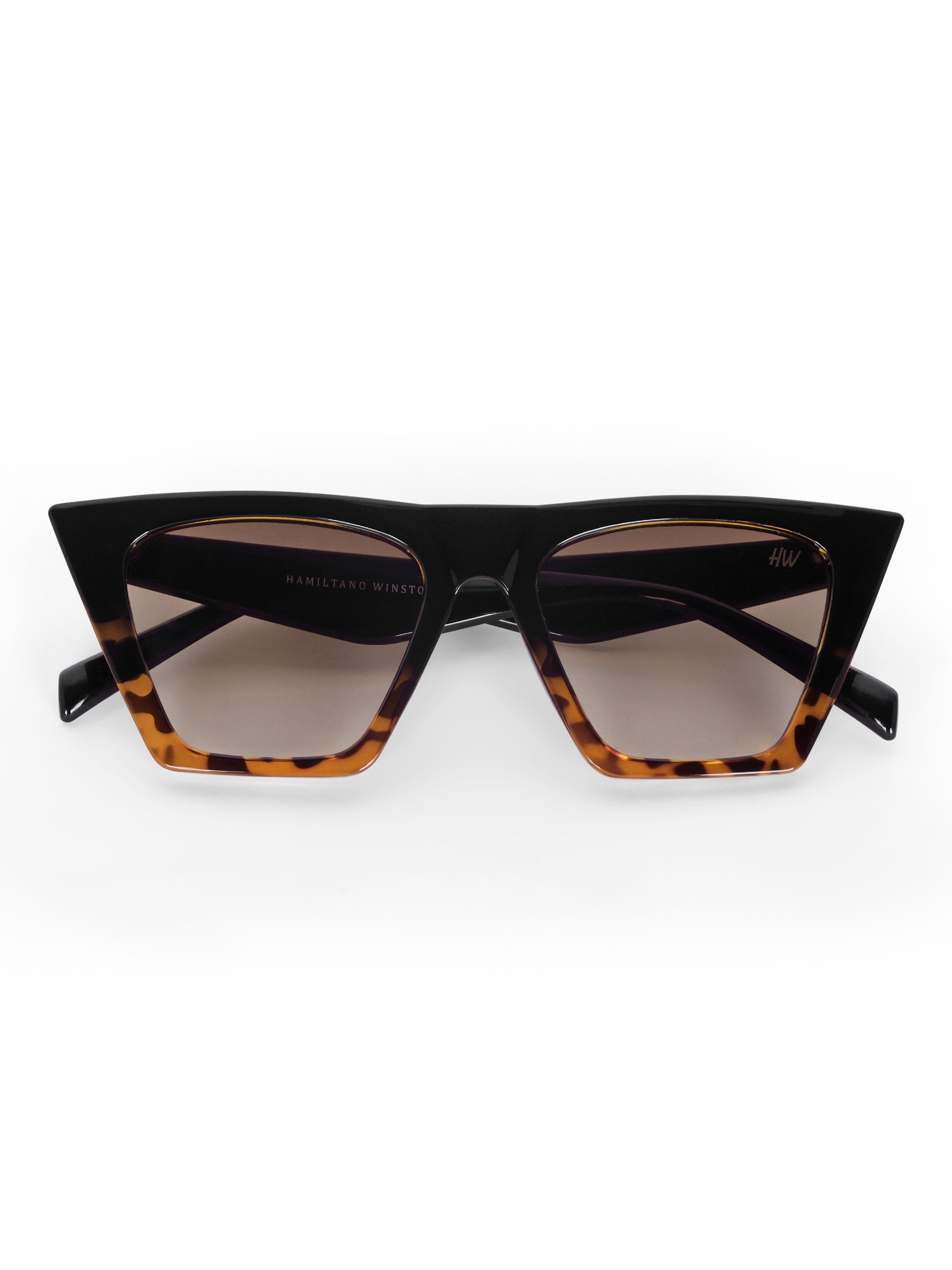 Women's Leopard Brown Cateye UV Protected Oversized Sunglasses