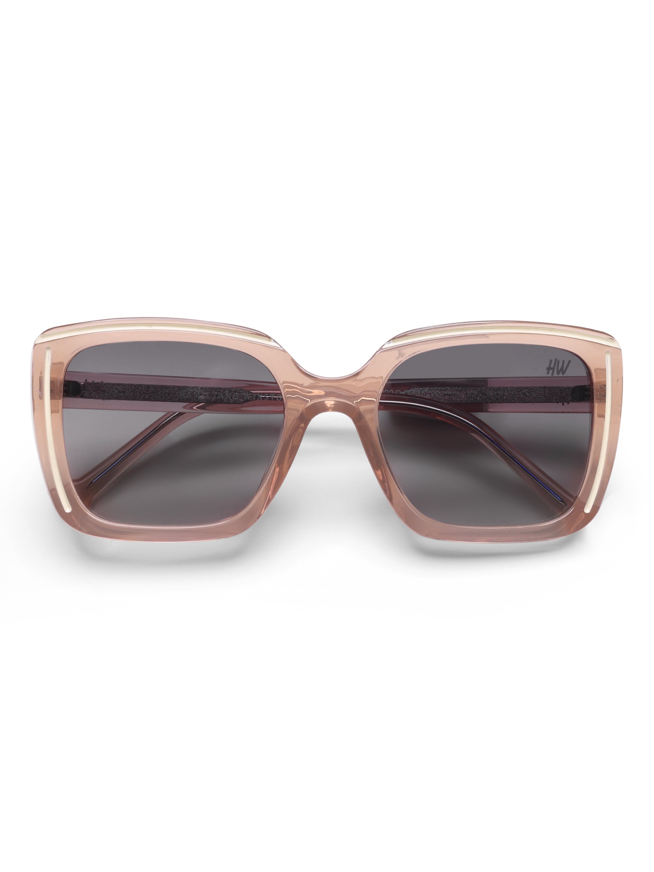 Isola Pink Square UV Protected Womens Sunglasses