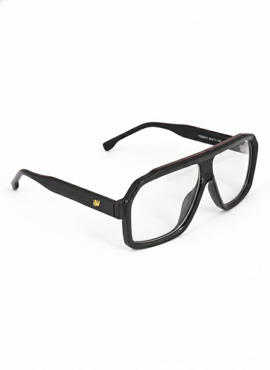 Men's UV Protected Wayfarer Transparent Optical and Sunglasses