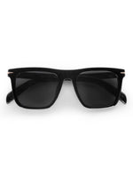 Men's Black UV Protected Wayfarer Rectangular Sunglasses