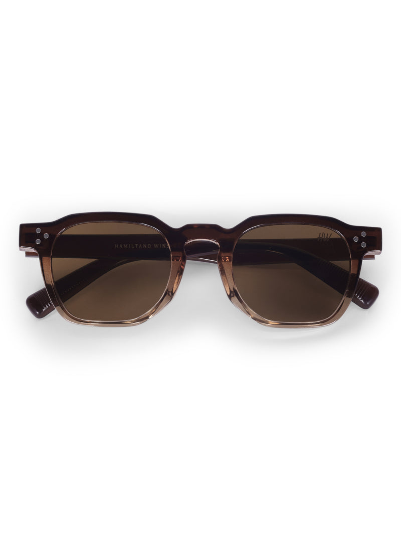 Women's Leopard Brown Hexagon Sunglasses