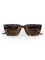 Women's Leopard Brown Wayfarer Rectangular Sunglasses