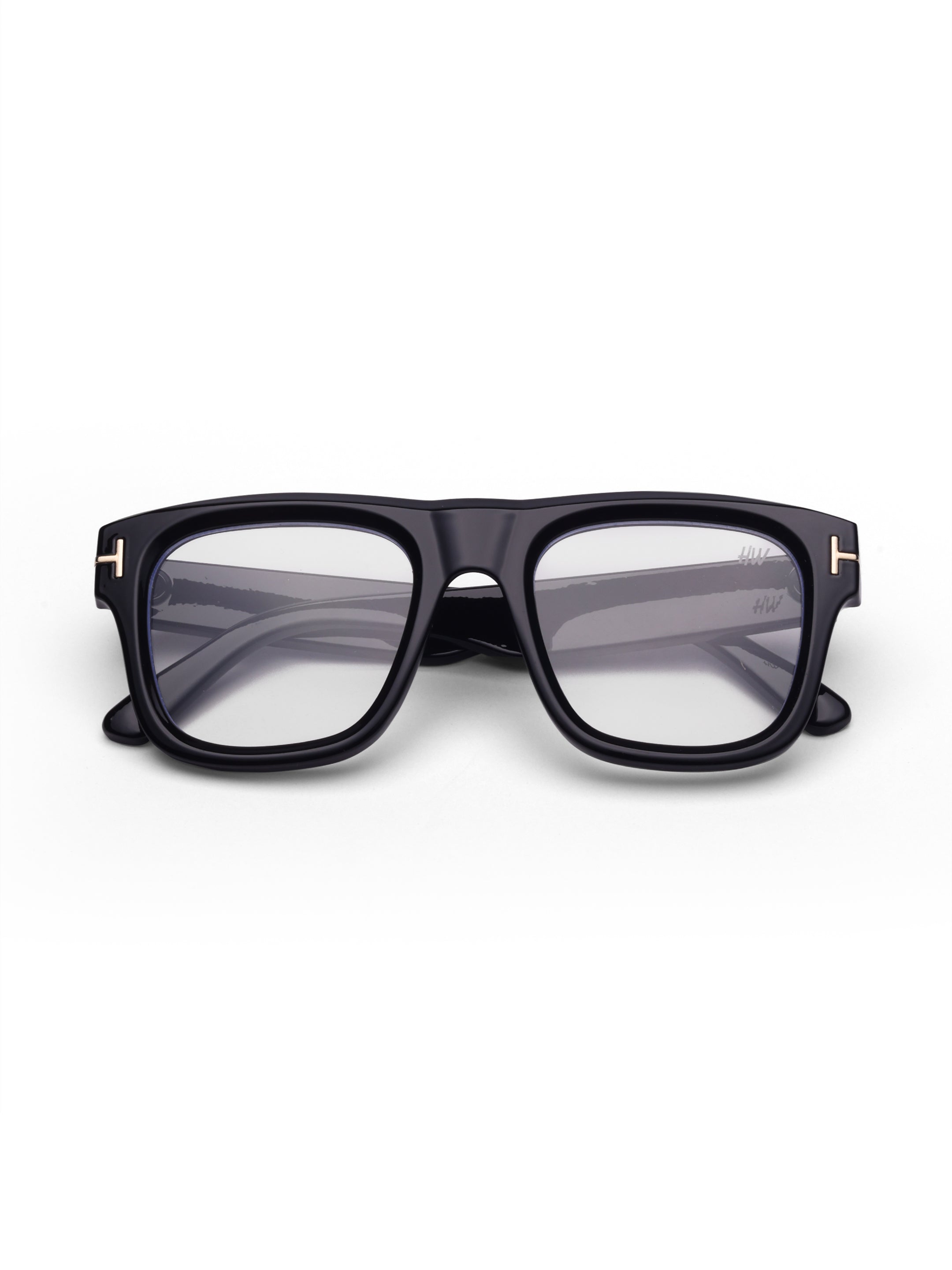Men's  Wayfarer Rectangular Optical Frame Black