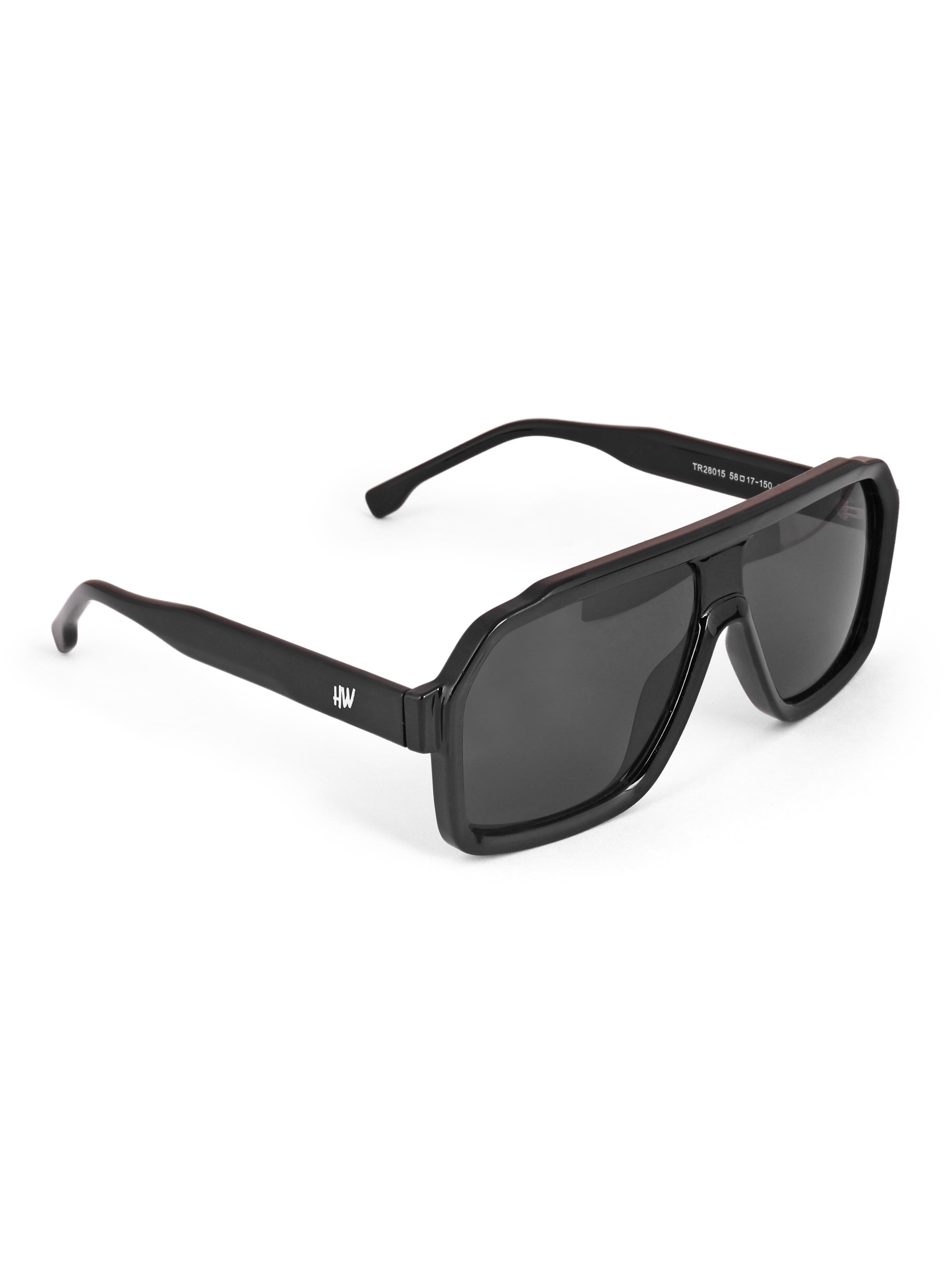 Men's Classic Black Wayfarer Sunglasses