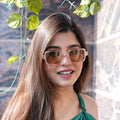 Oversize Women UV Protected Sunglasses Brown