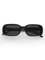 Women's Black Rectangular uv protected premium sunglasses by Hamiltano Winston