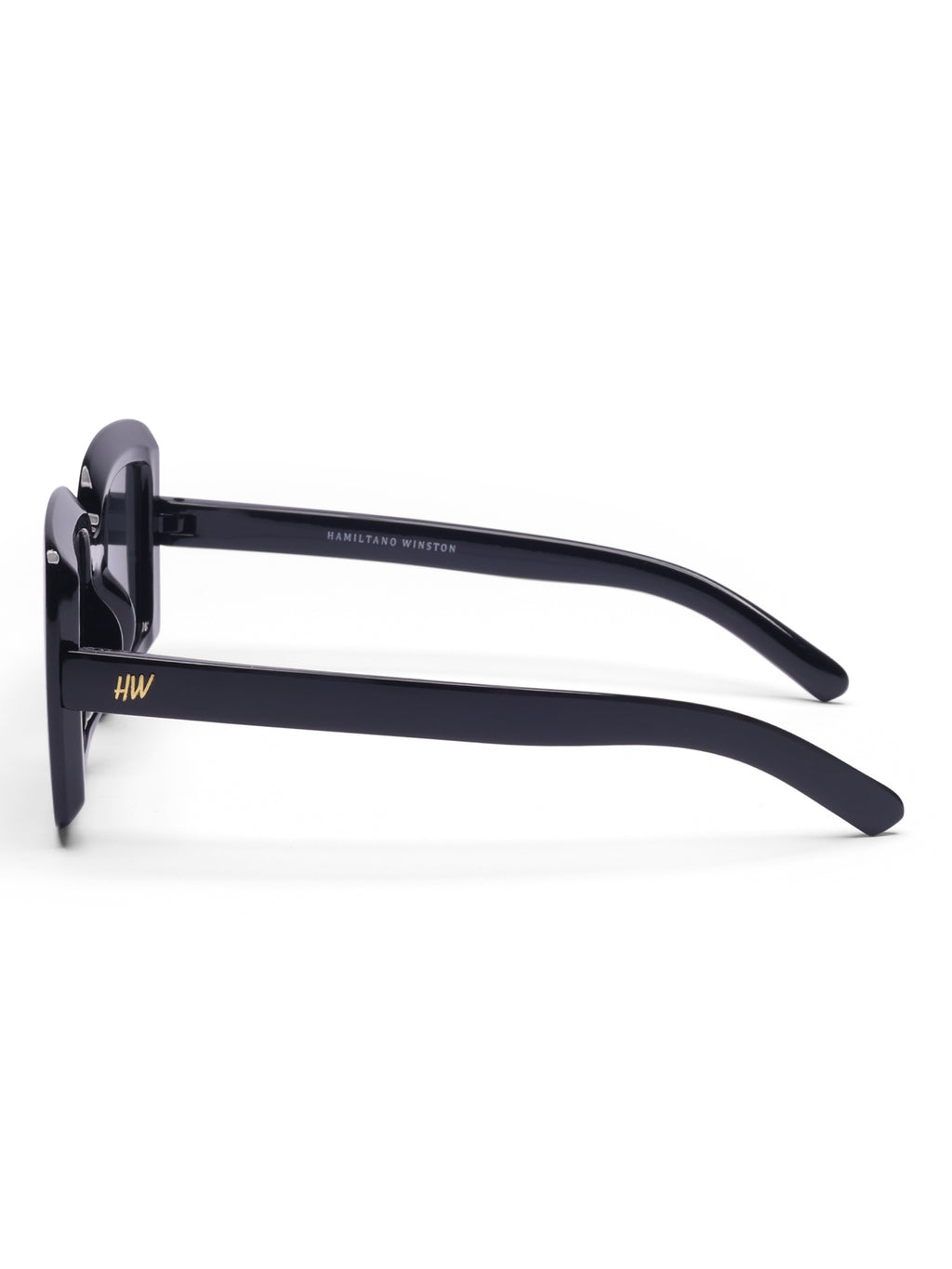 Women's Square Black Oversize Sunglasses