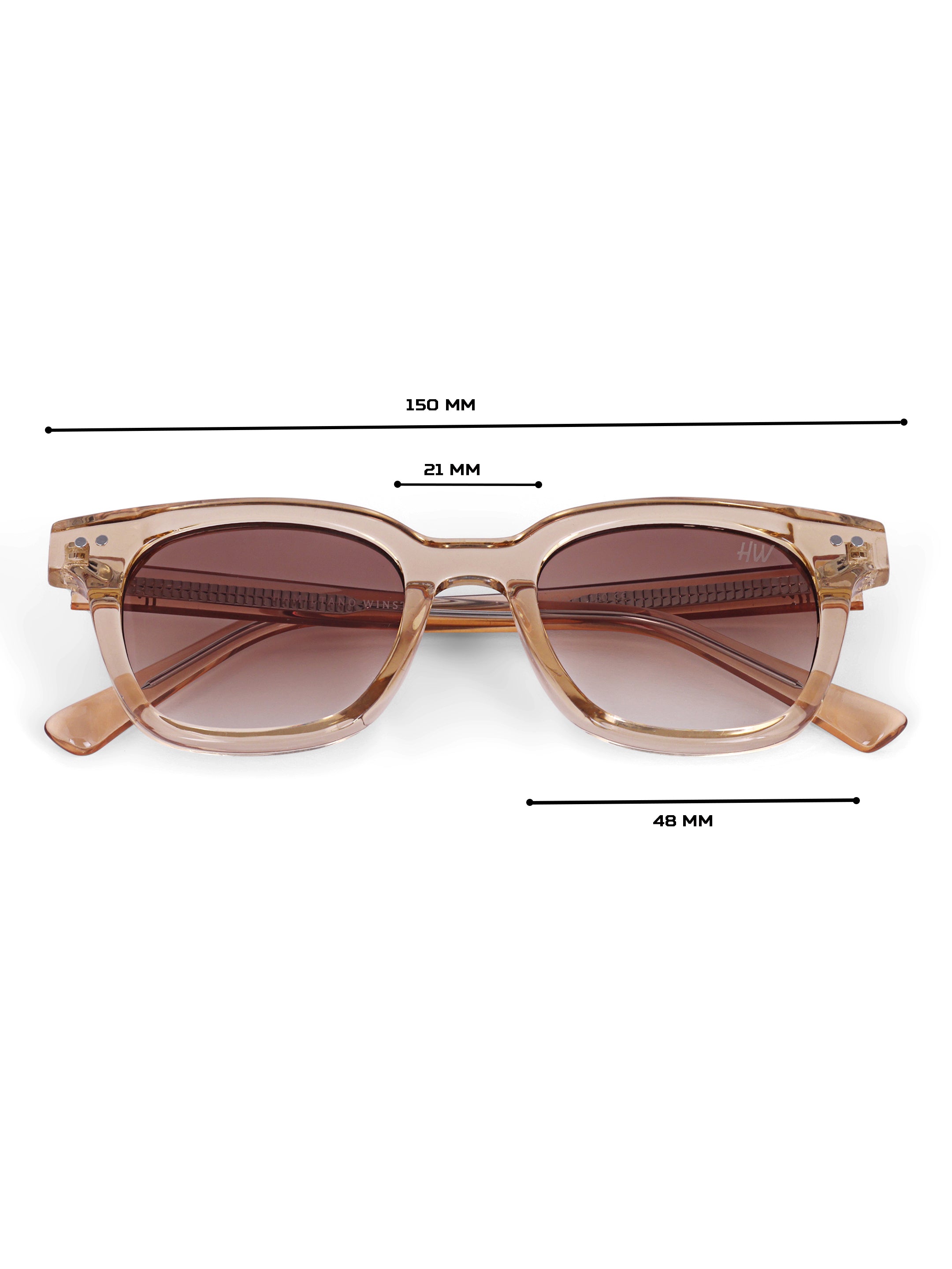 Wayfarer Brown Women UV Protected Sunglasses