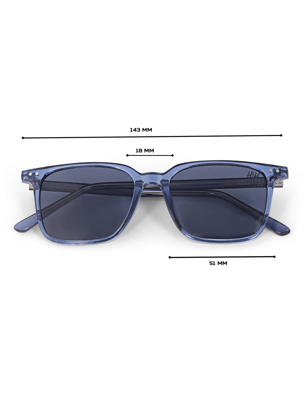 Men Wayfarer UV Protected Sunglasses Blue