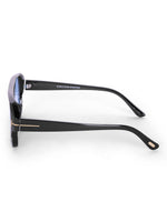 Men's Blue Wayfarer Rectangular Sunglasses