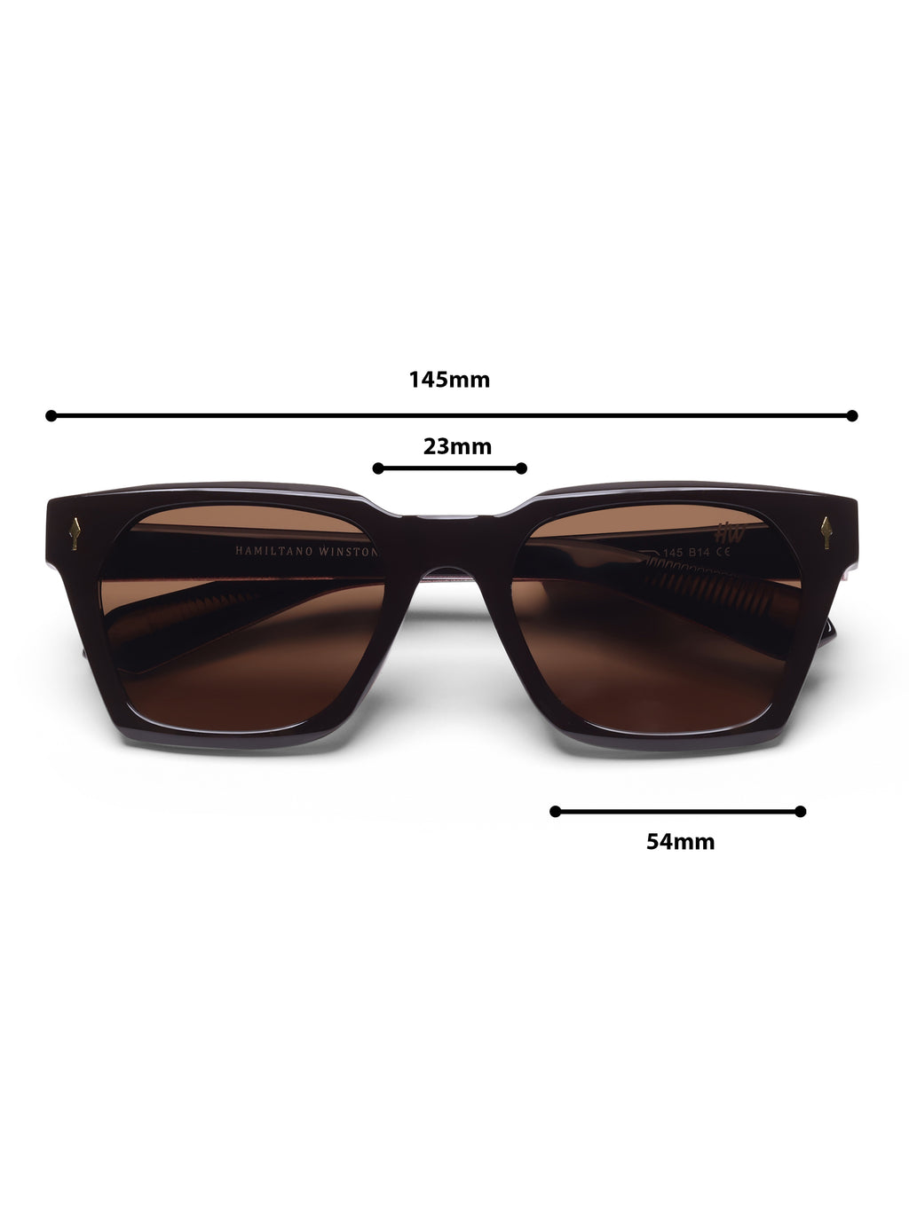 Bellaro Brown Wayfarer Mens Sunglasses