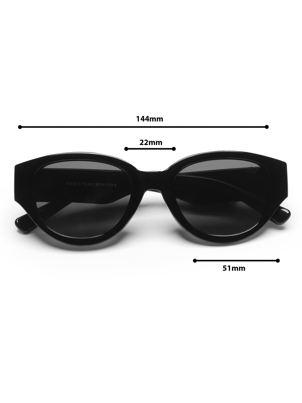Lumina Black UV Protected Womens Sunglasses
