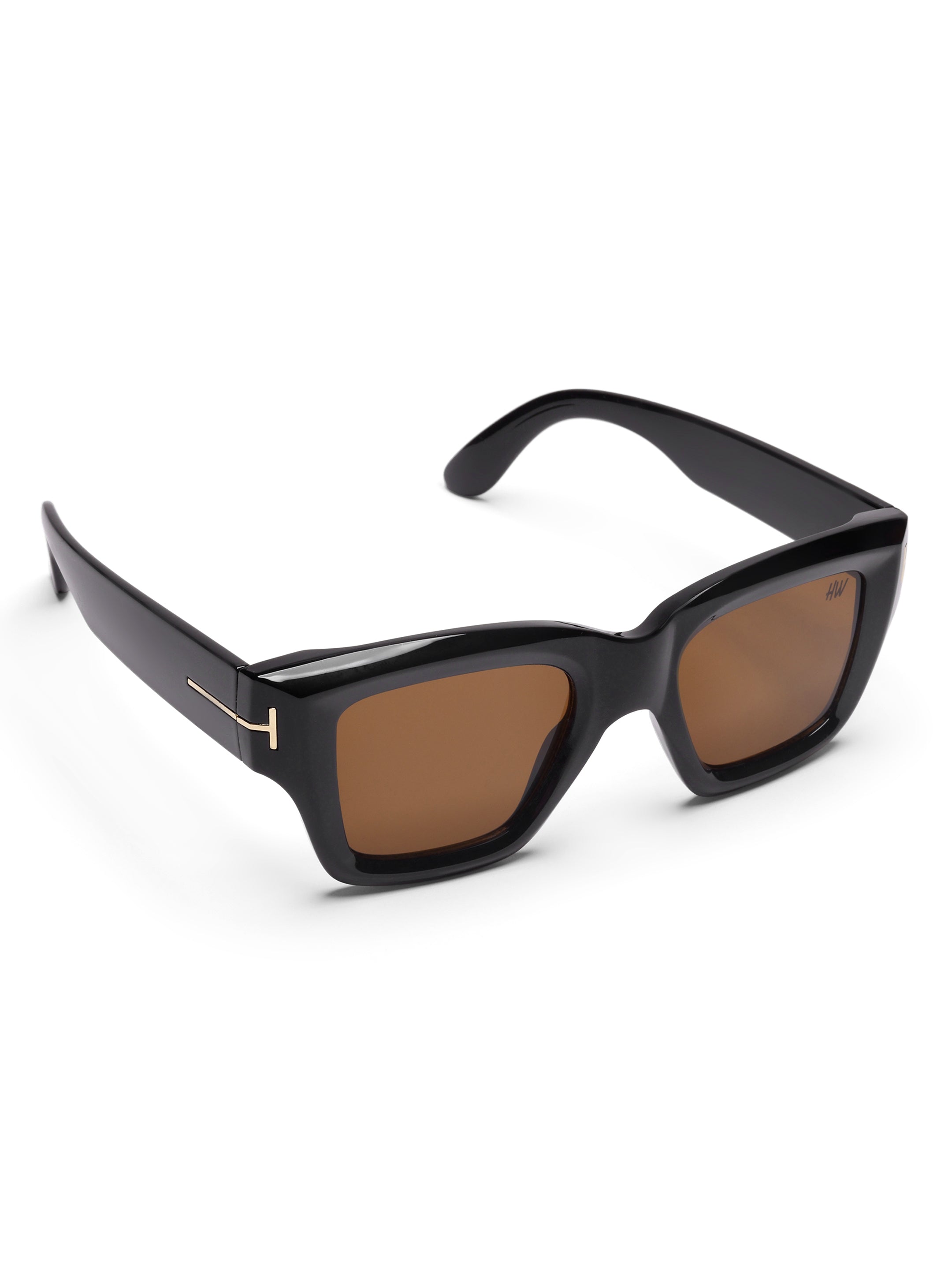 Casaro Brown Wayfarer Mens Sunglasses