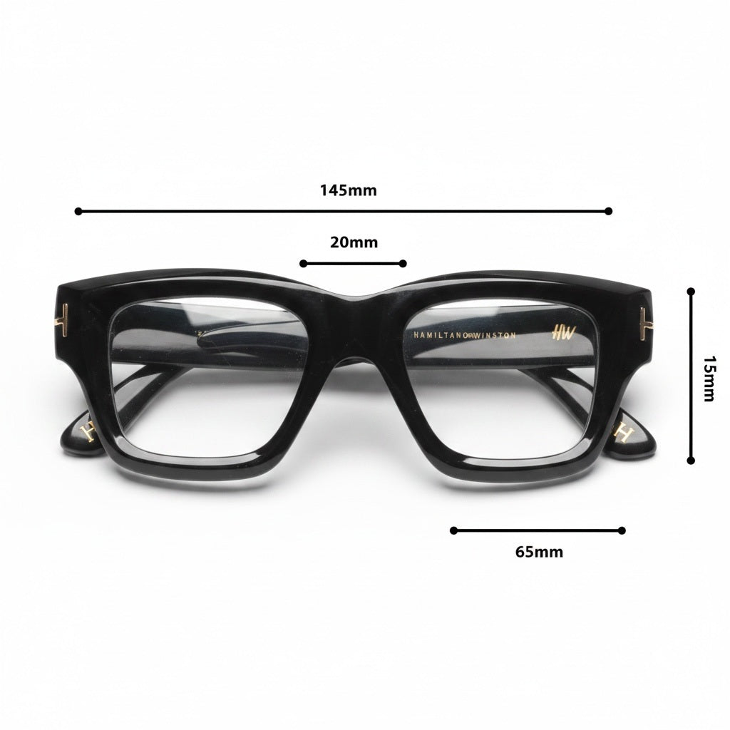 Gladiator Mens Black Transparent Sunglasses