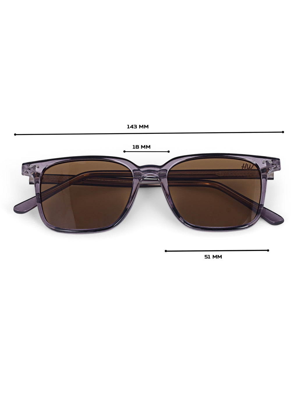 Brown Wayfarer Women UV Protected Sunglasses