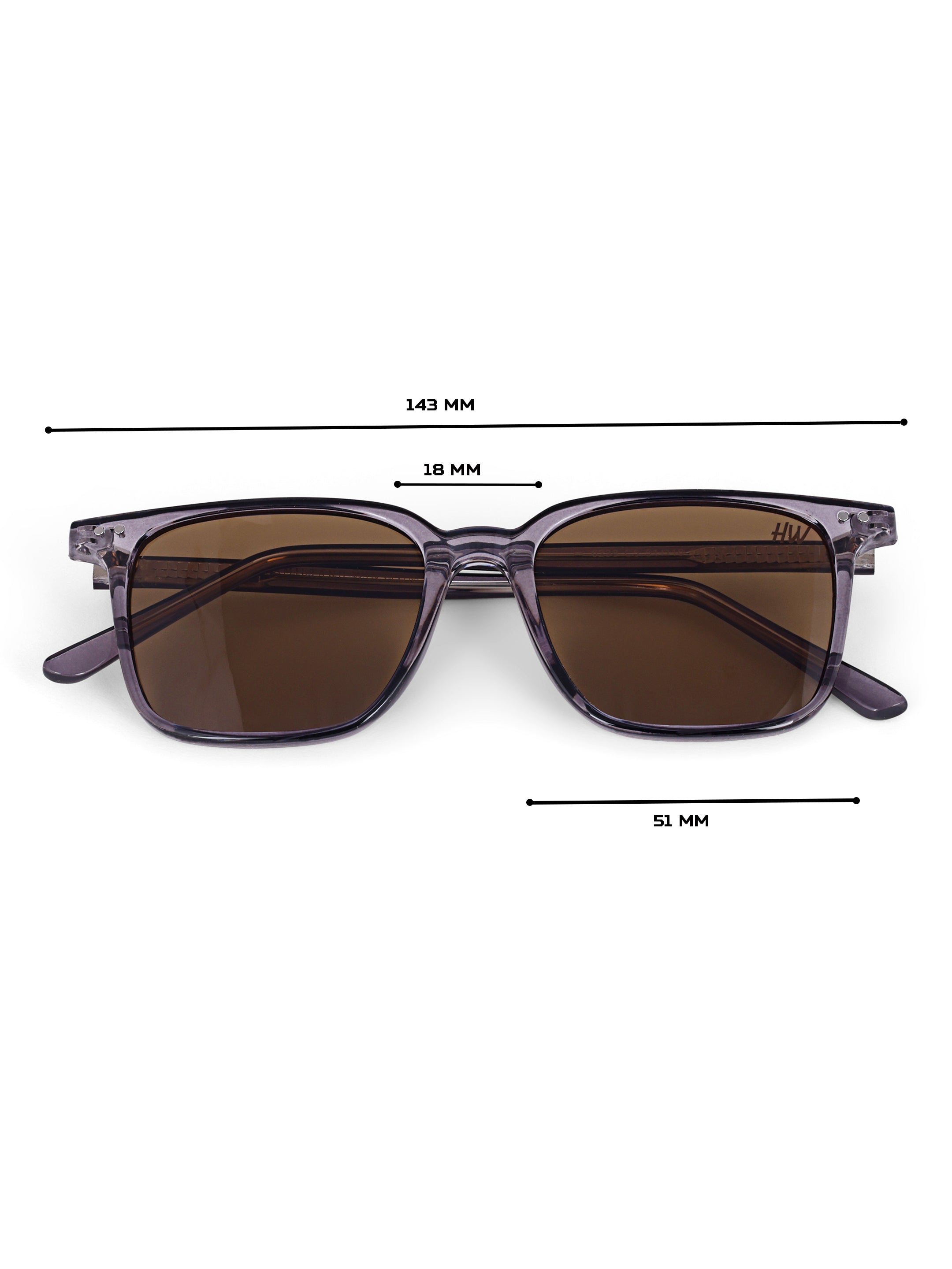 Brown Wayfarer Women UV Protected Sunglasses