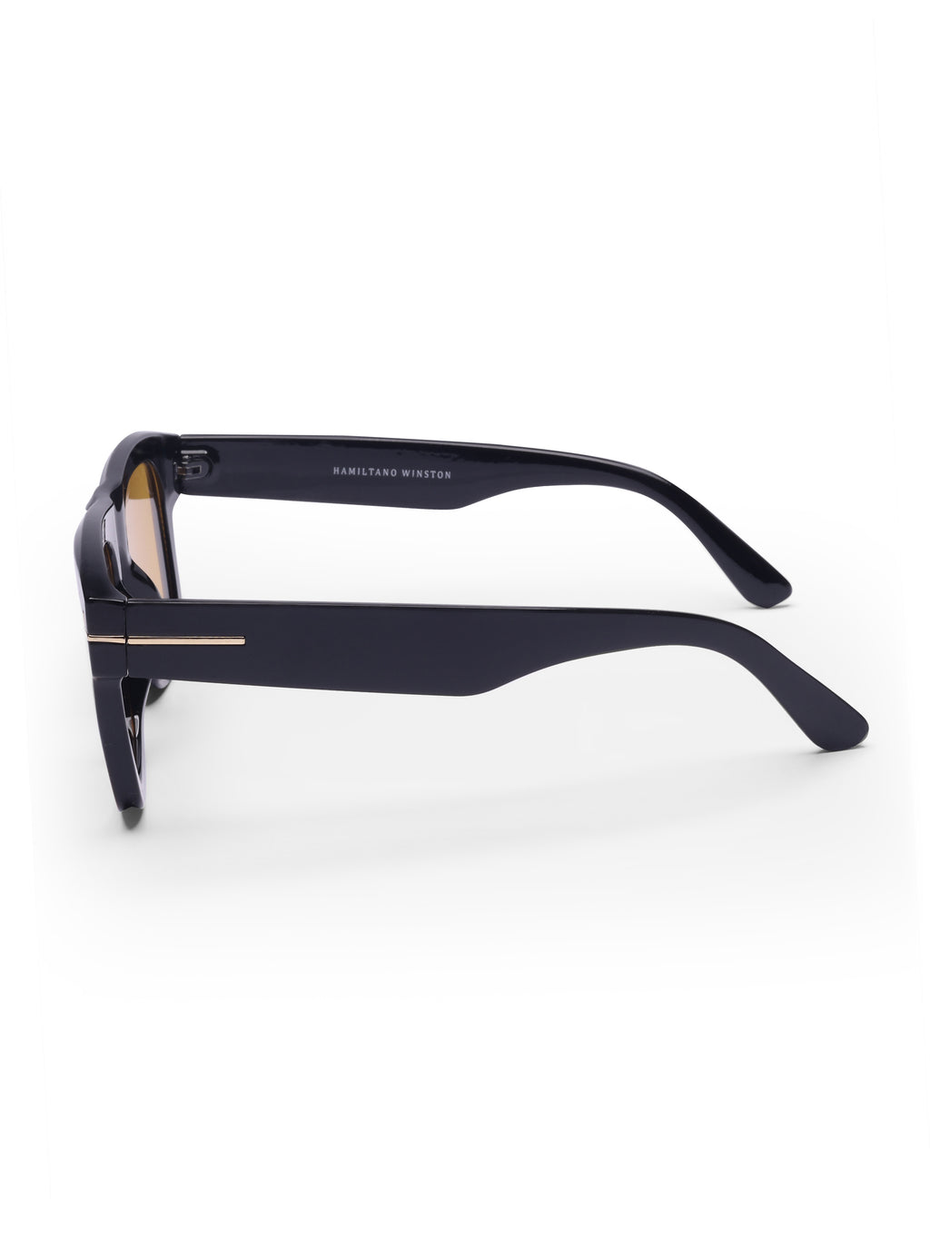 Men's UV Protected Yellow Wayfarer  Rectangular Sunglasses