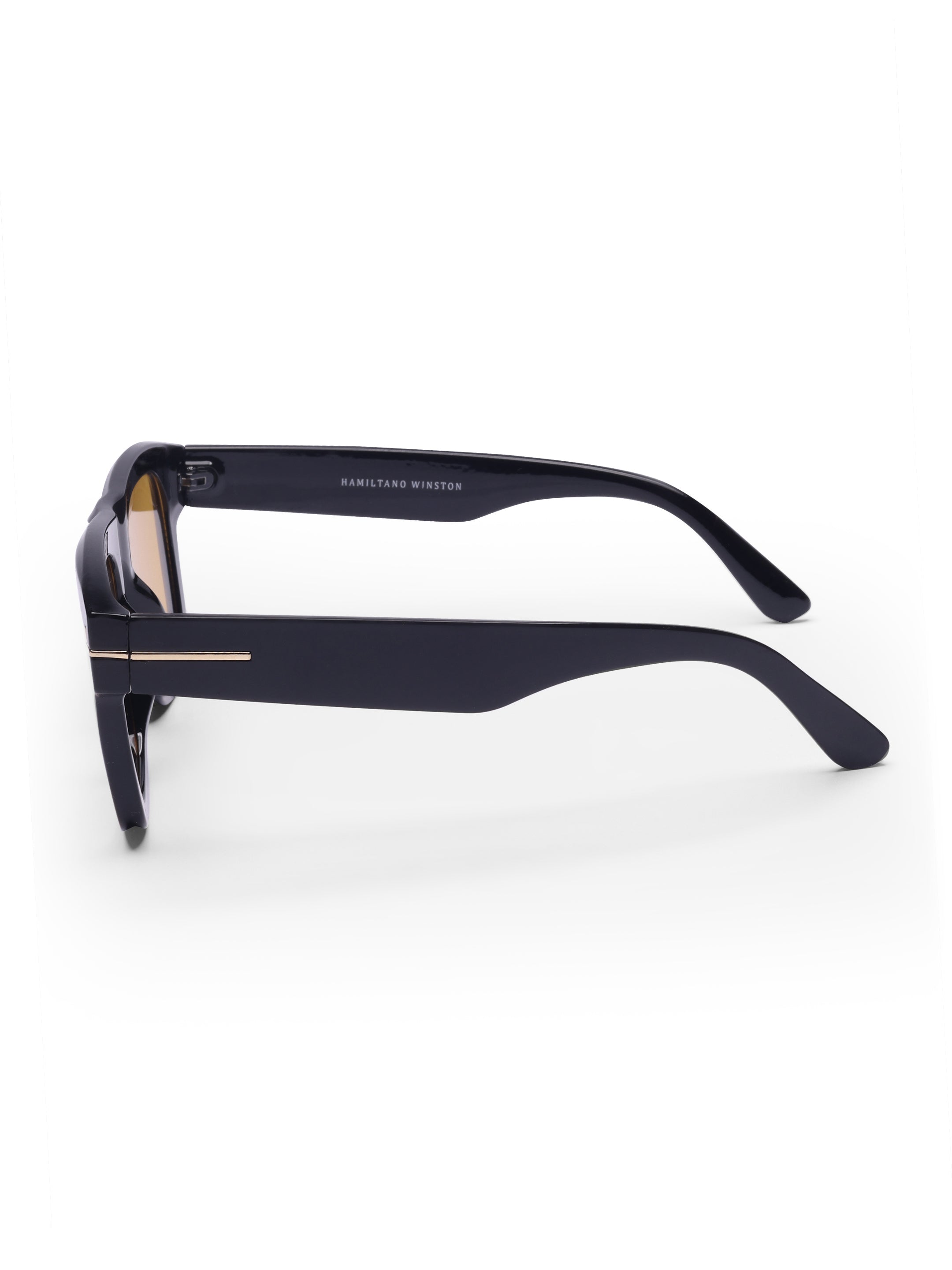Men's UV Protected Yellow Wayfarer  Rectangular Sunglasses