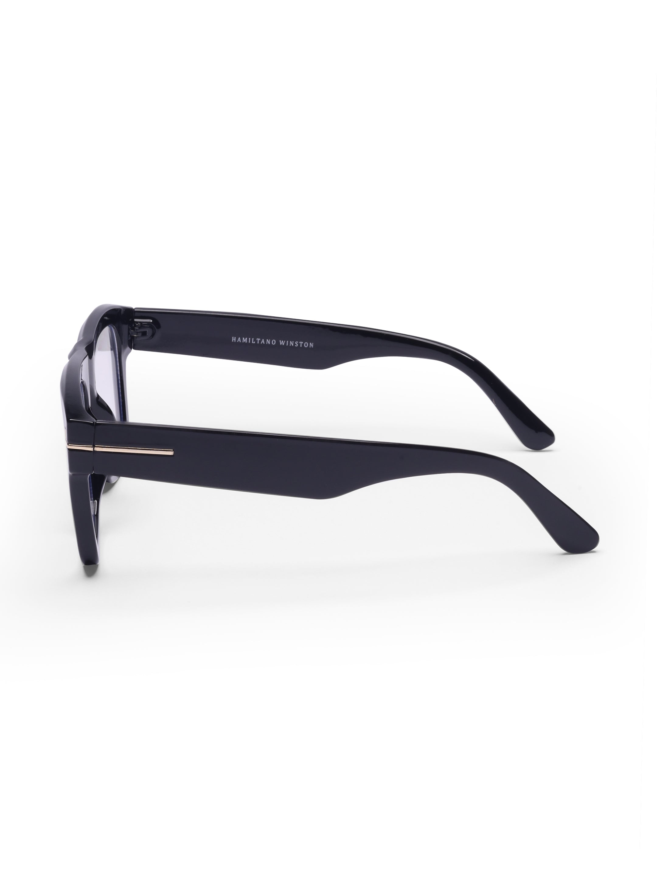 Men's  Wayfarer Rectangular Optical Frame Black