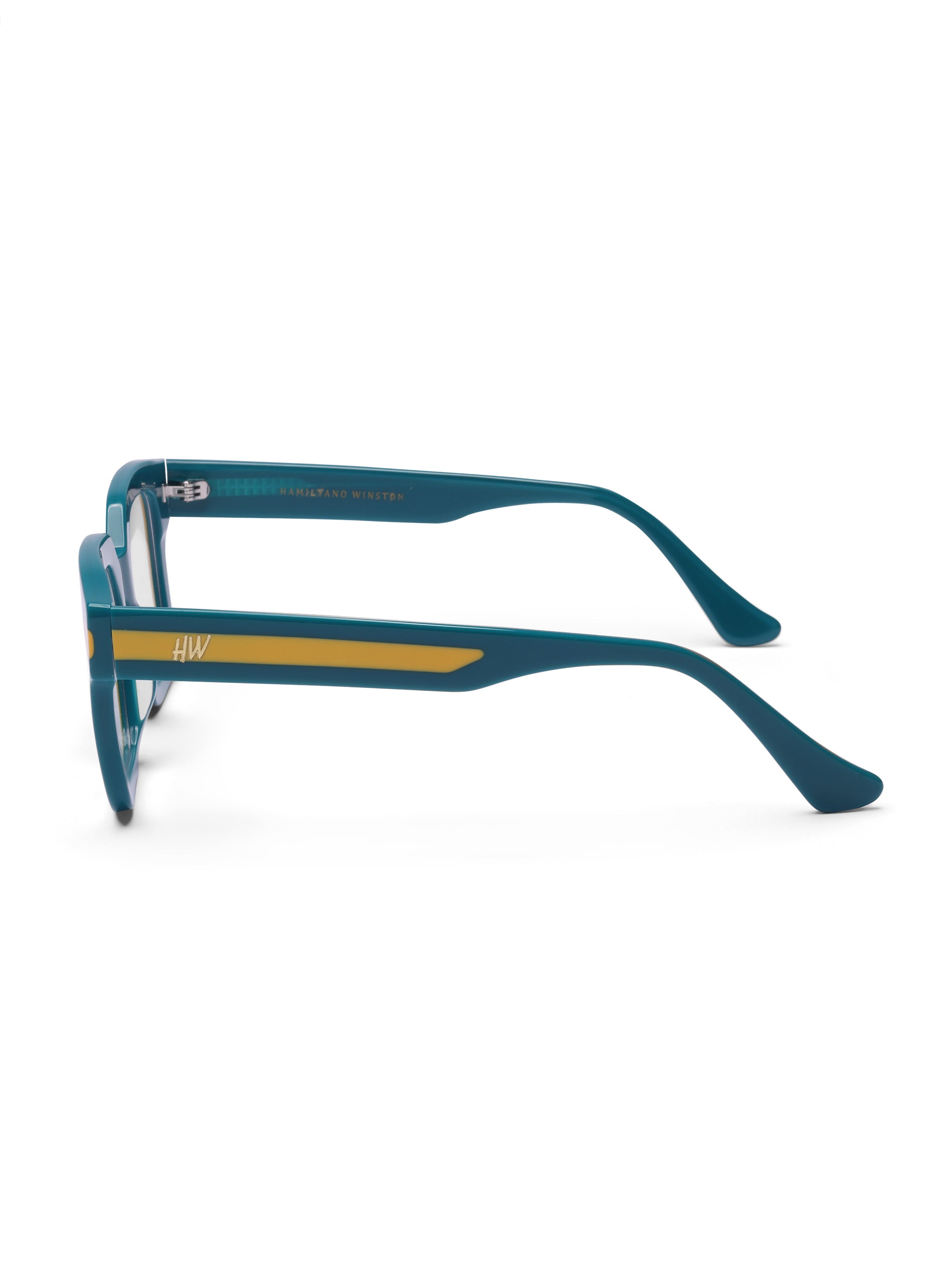 Men's Wayfarer Rectangular Optical Frame Green
