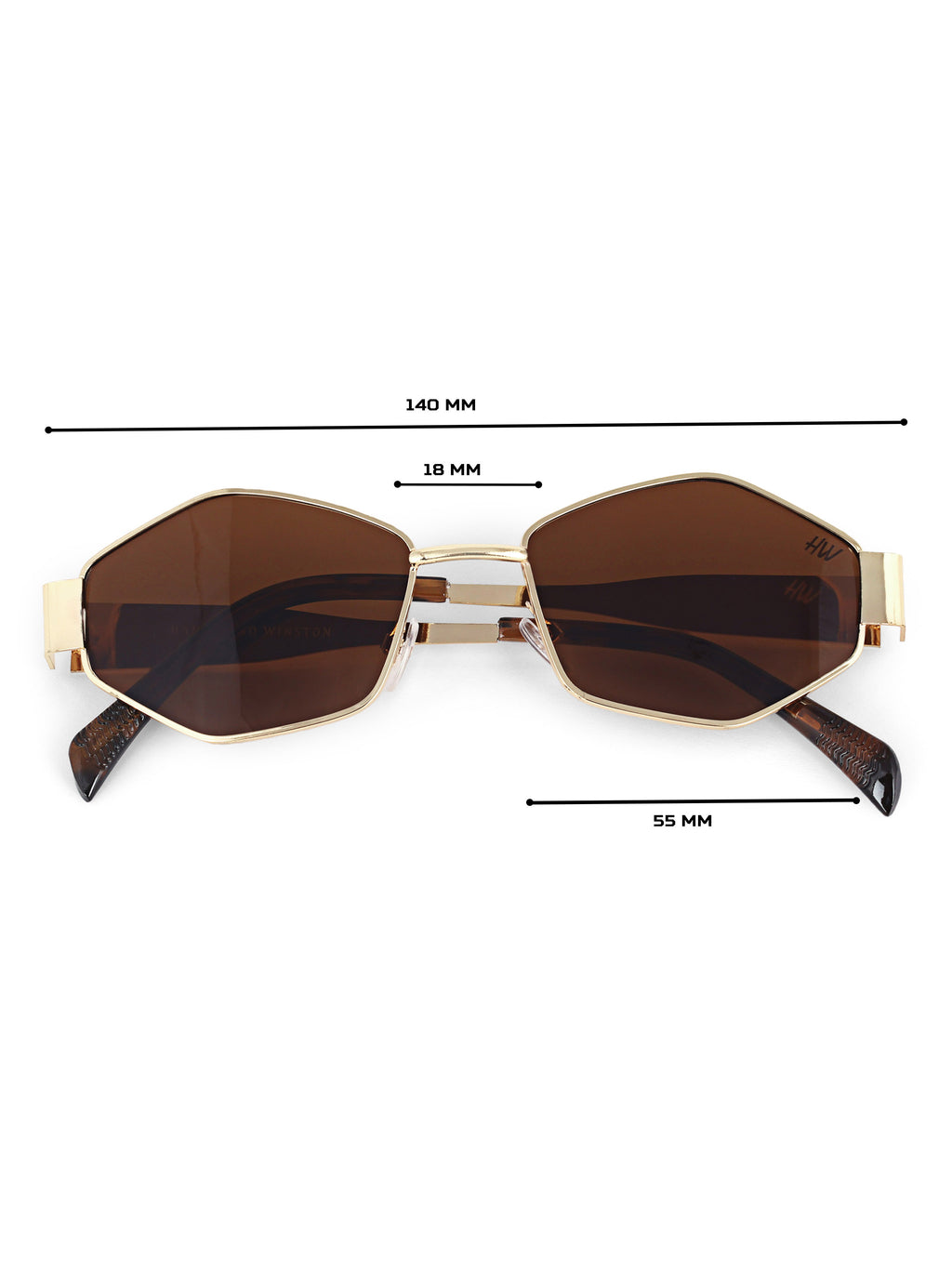 Dark Brown Women  UV Protected Sunglasses