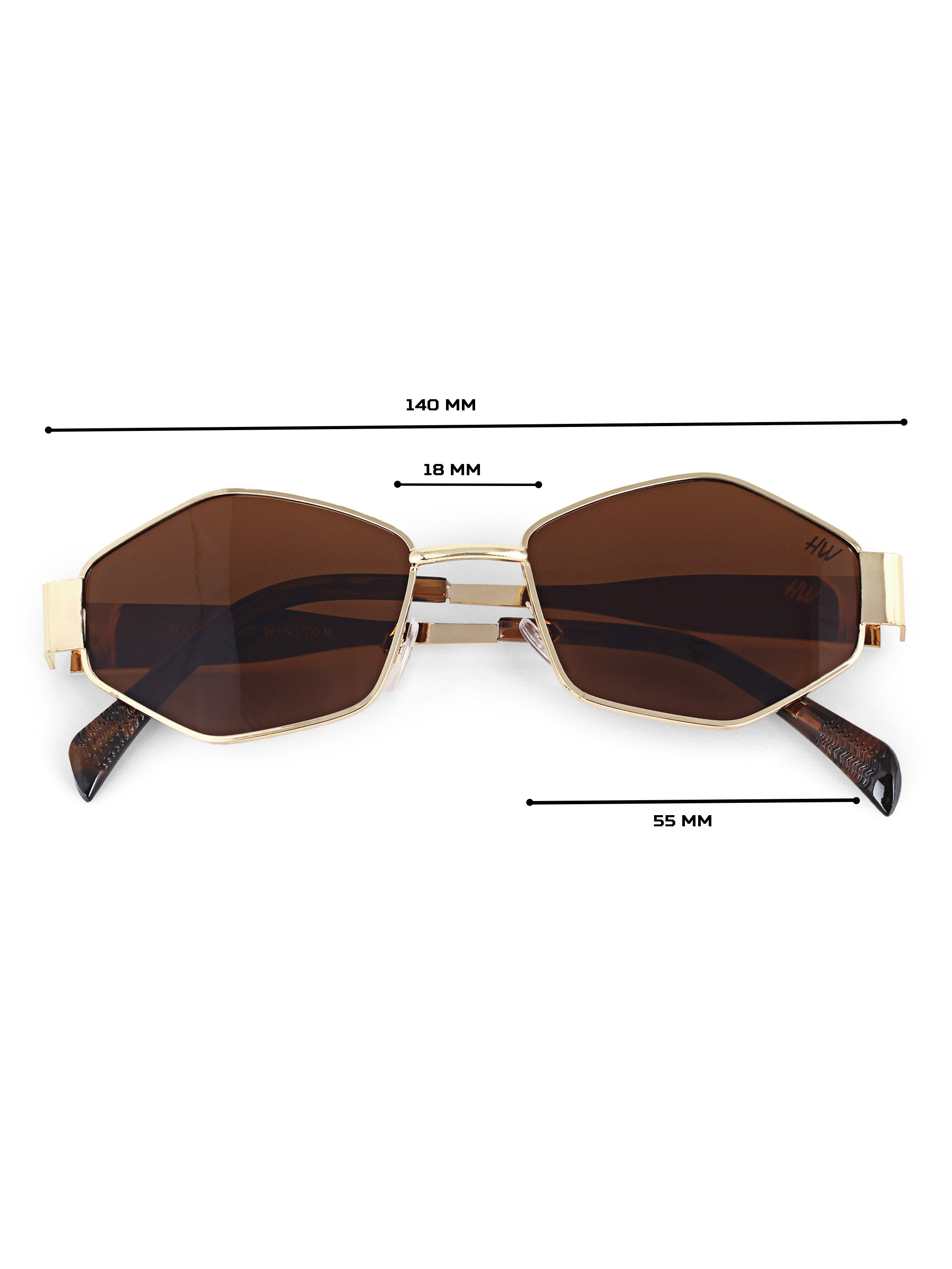 Dark Brown Women  UV Protected Sunglasses