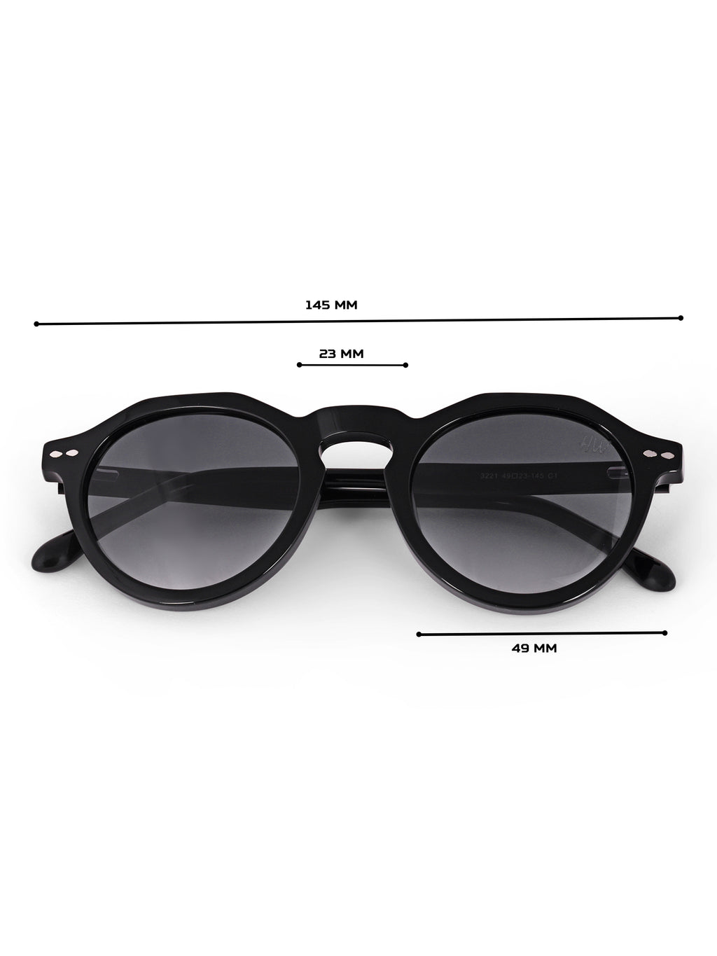 Round Womens UV Protected Sunglasses