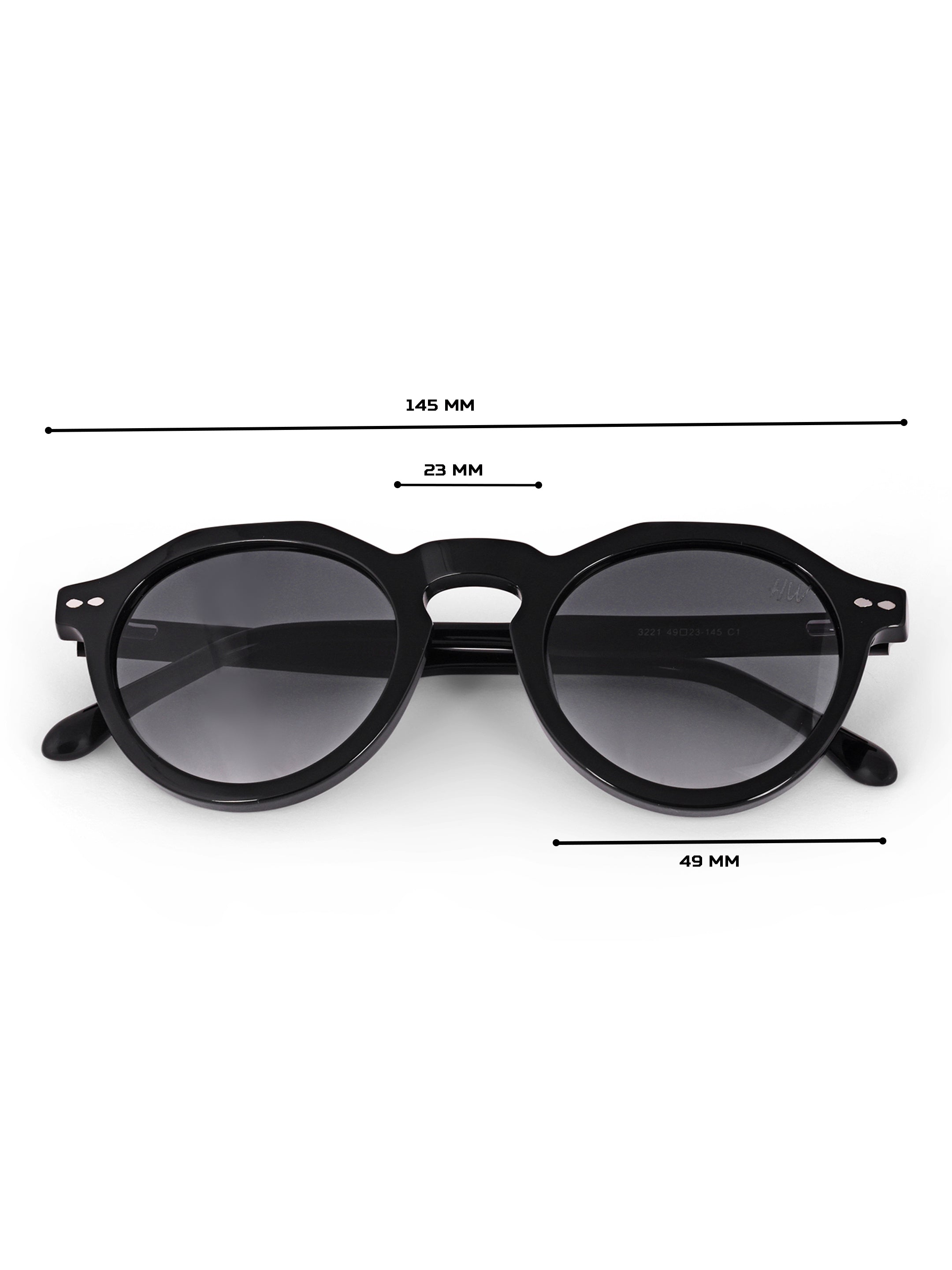 Round Womens UV Protected Sunglasses