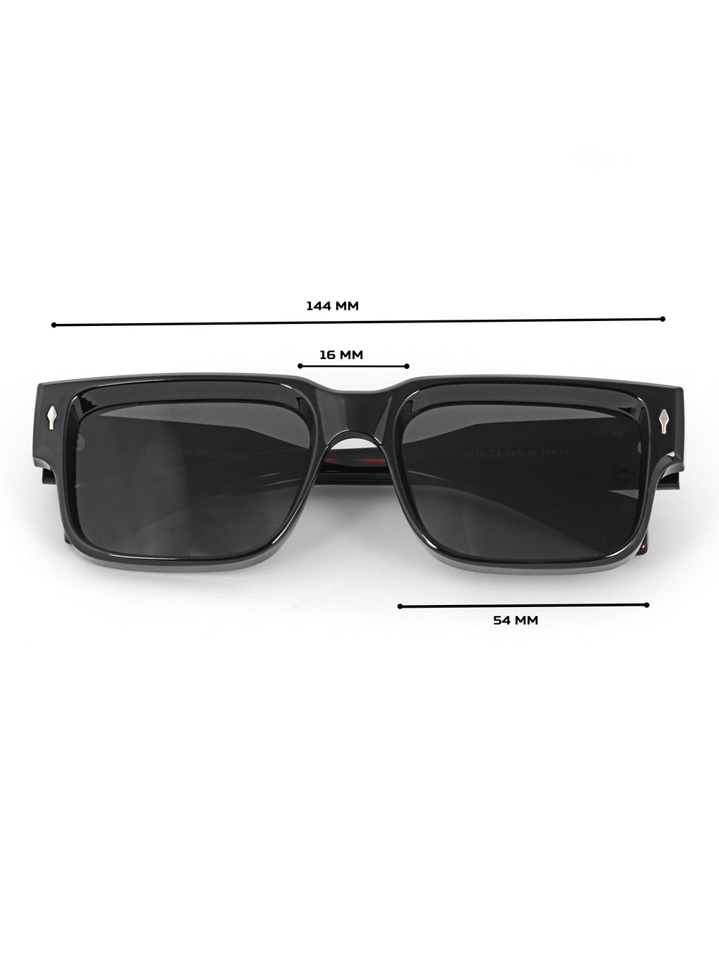 Men Wayfarer UV Protected Sunglasses Black