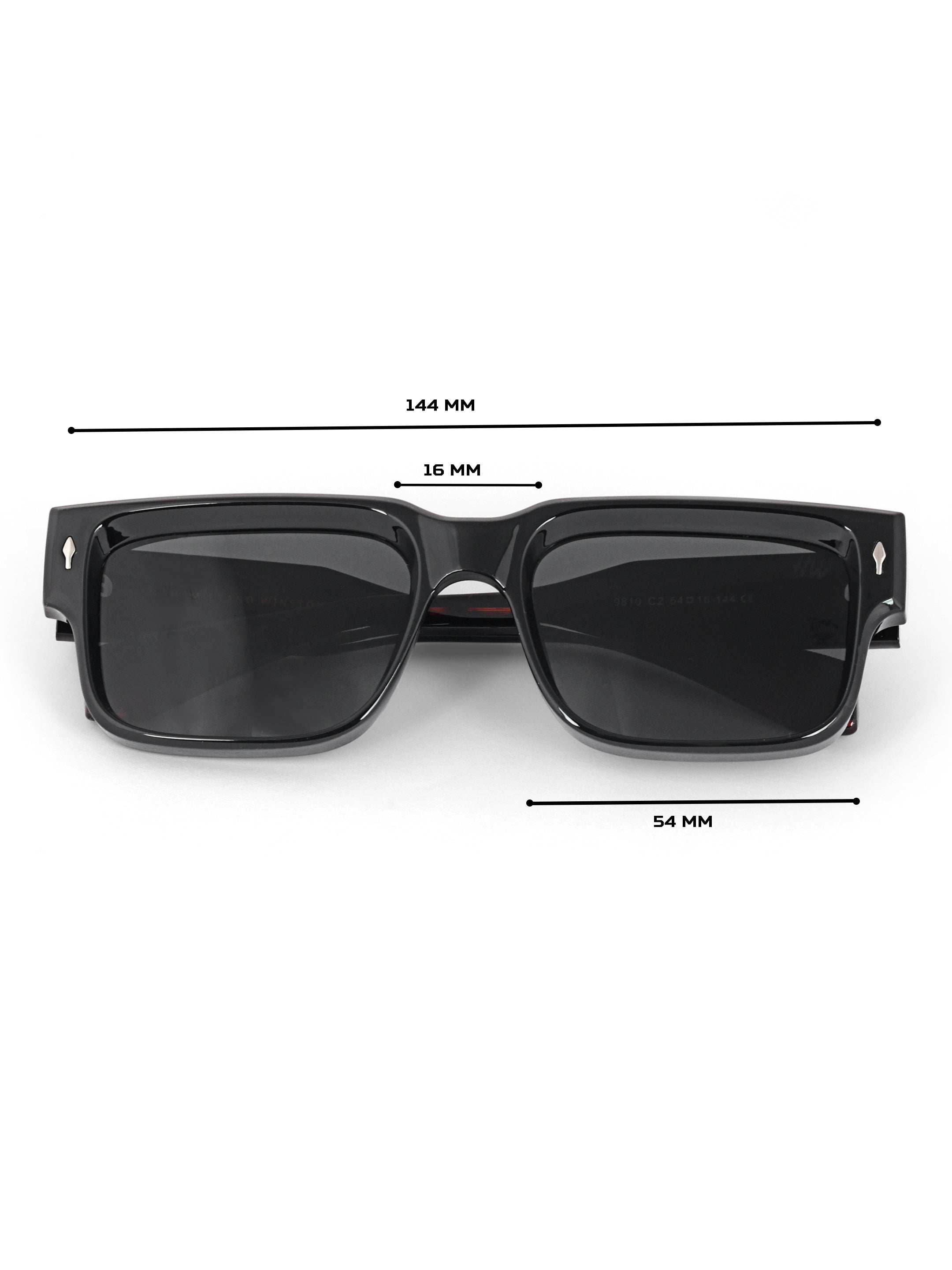 Men Wayfarer UV Protected Sunglasses Black