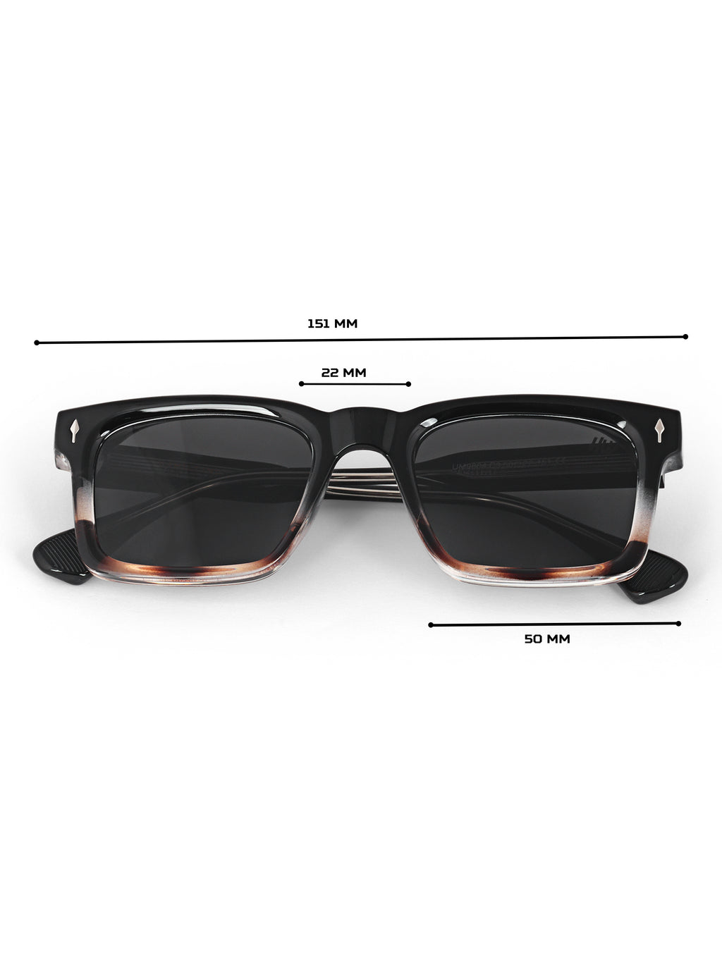 Men Wayfarer UV Protected Sunglasses Black