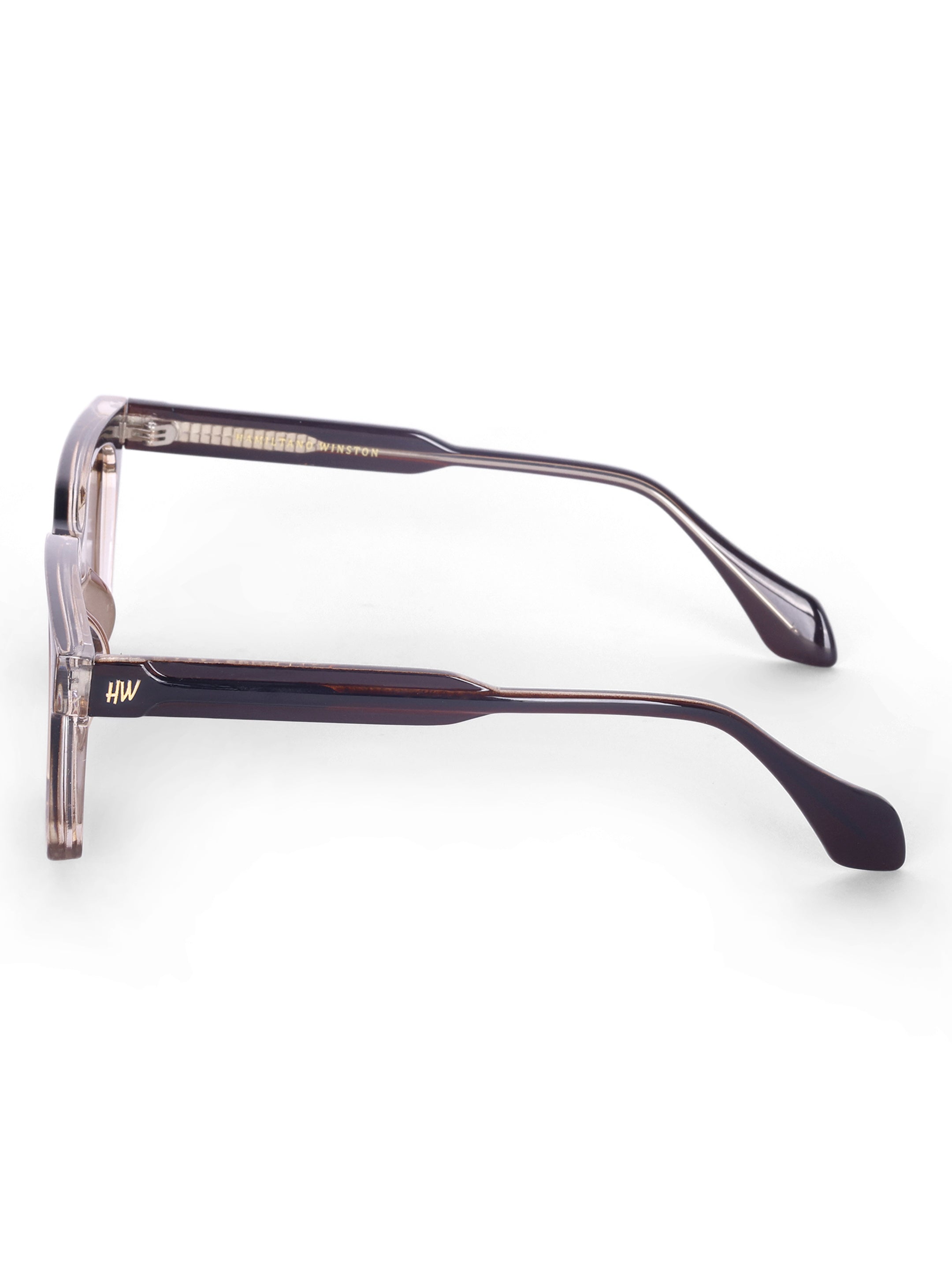 Women's Brown UV Protected Rectangular Sunglasses