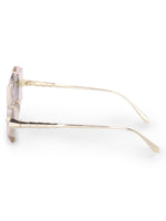 Women's Transparent Brown UV Protected Sunglasses