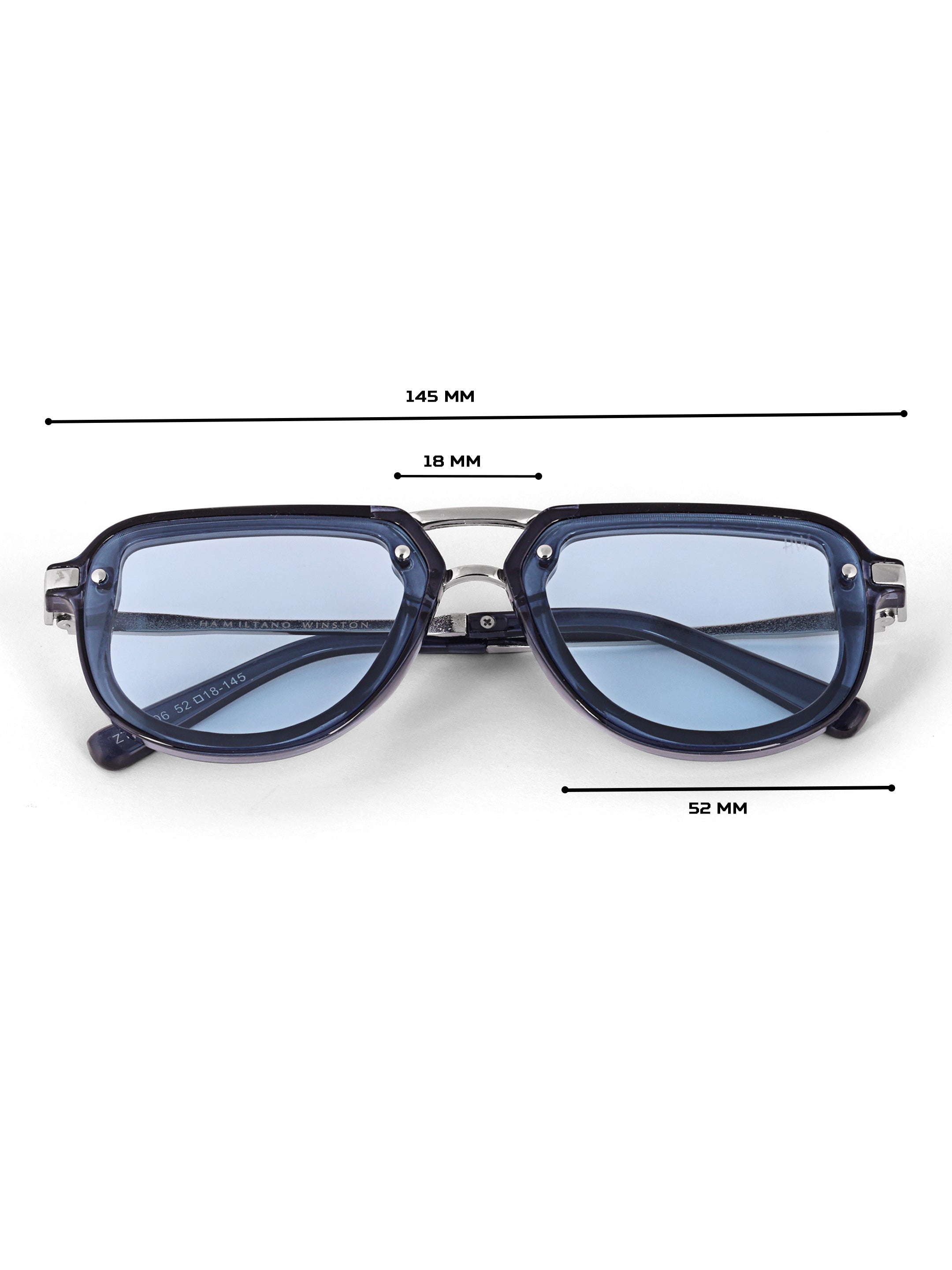 Men Wayfarer UV Protected Sunglasses Blue