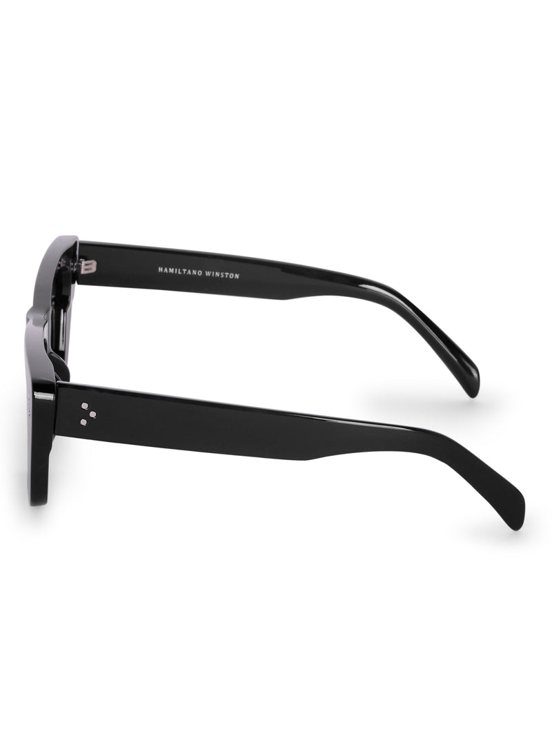 Women's UV Protected Polarized Cat Eye Black Sunglasses