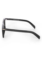 Men's Black UV Protected Wayfarer Rectangular Sunglasses